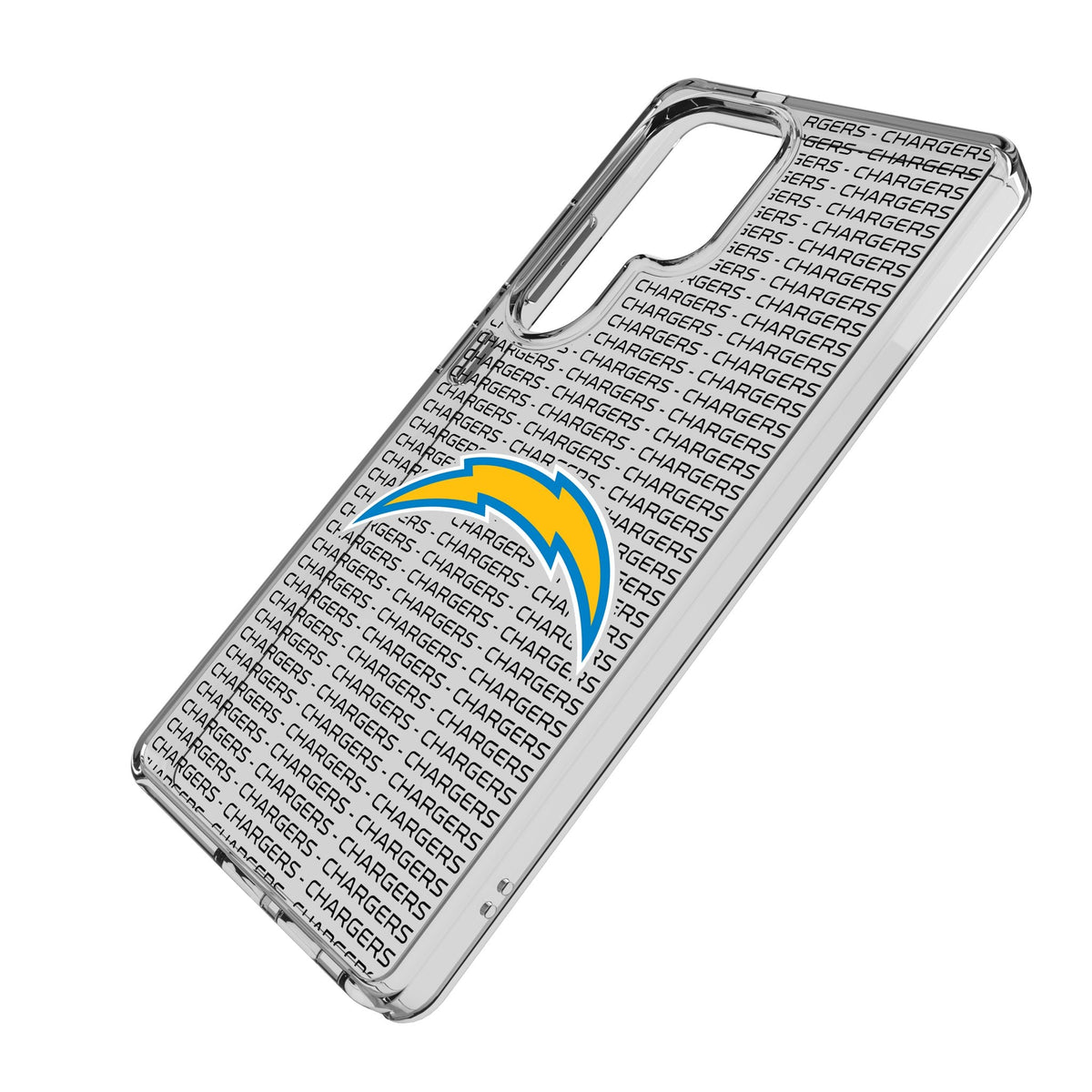 Los Angeles Chargers Text Backdrop Clear Phone Case for Samsung Galaxy 2