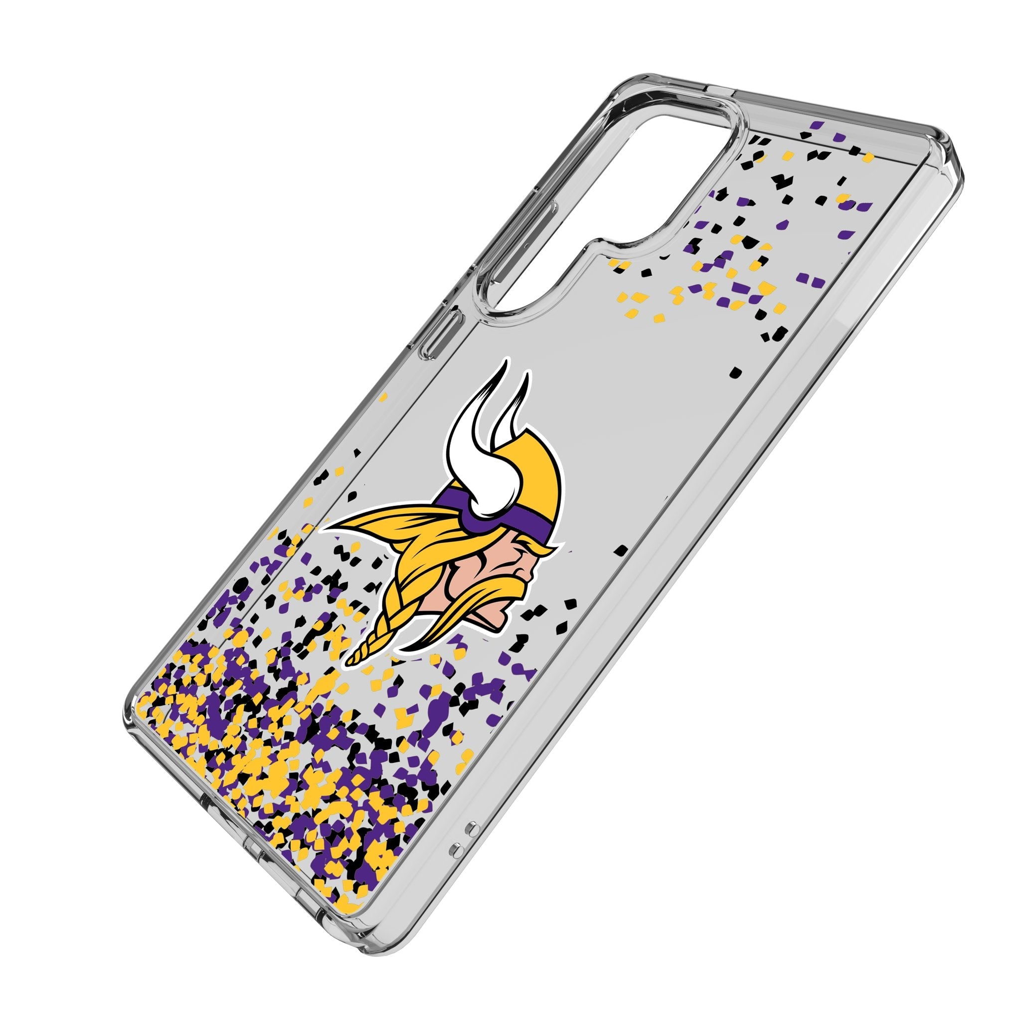 Minnesota Vikings Confetti Clear Phone Case for Samsung Galaxy 2