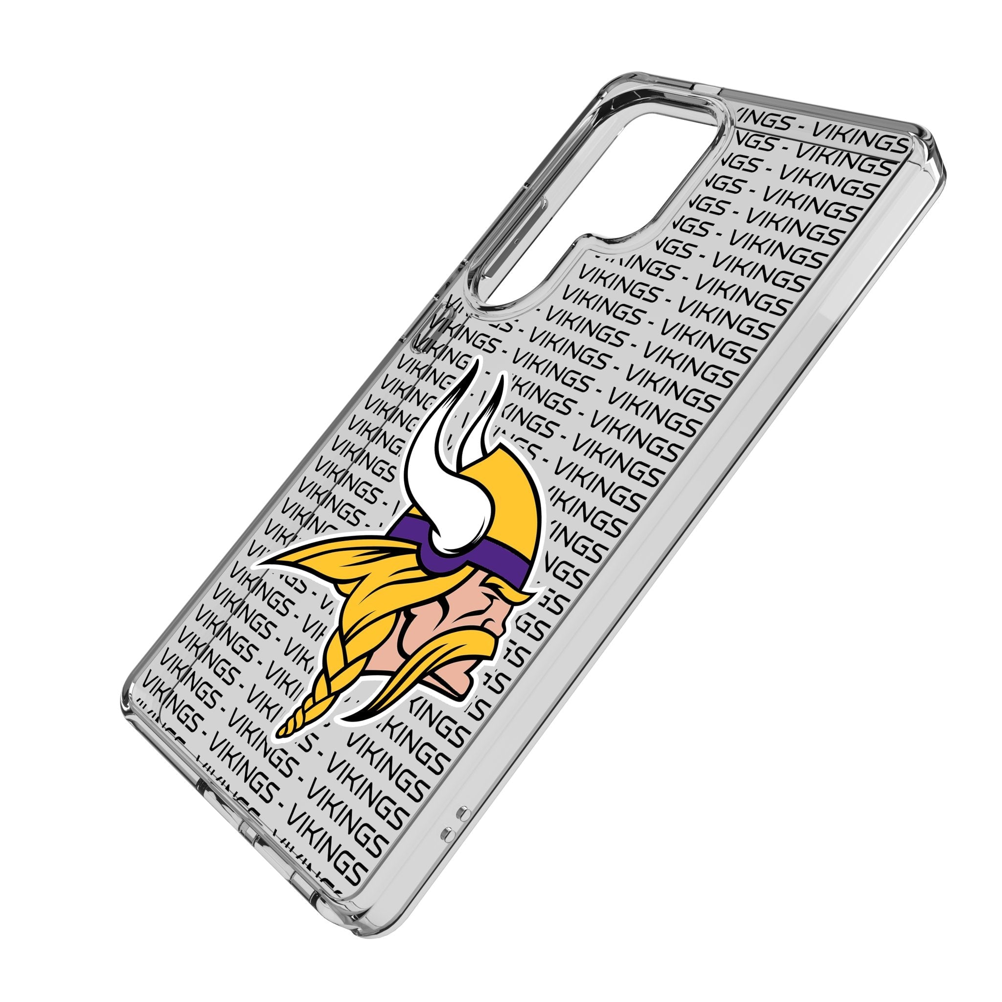 Minnesota Vikings Text Backdrop Clear Phone Case for Samsung Galaxy 2