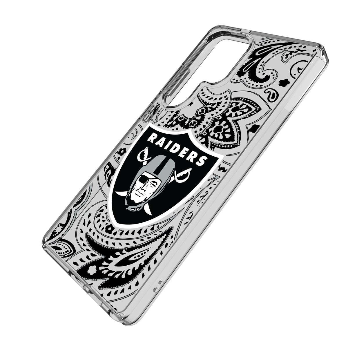 Las Vegas Raiders Paisley Clear Phone Case for Samsung Galaxy 2