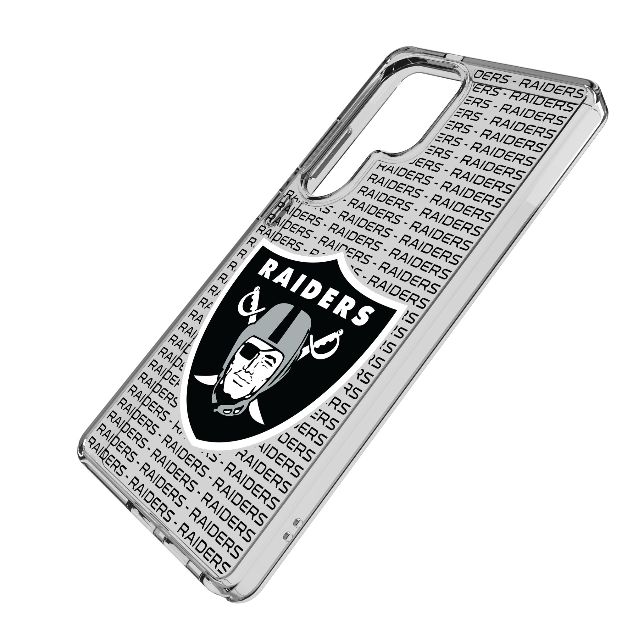 Las Vegas Raiders Text Backdrop Clear Phone Case for Samsung Galaxy 2