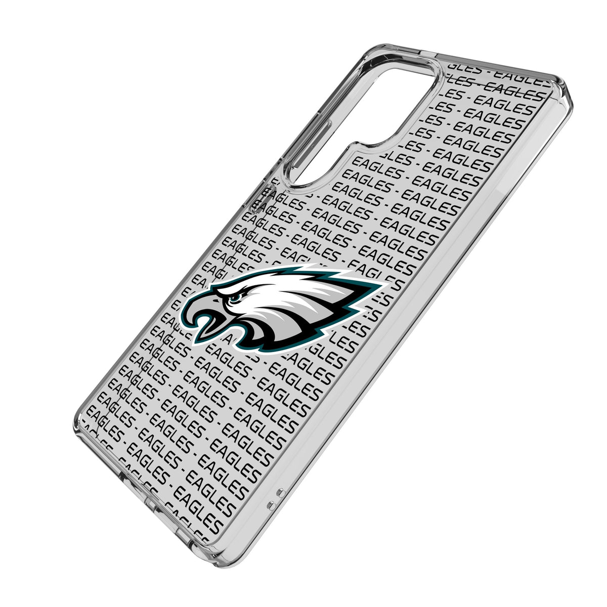 Philadelphia Eagles Text Backdrop Clear Phone Case for Samsung Galaxy 2