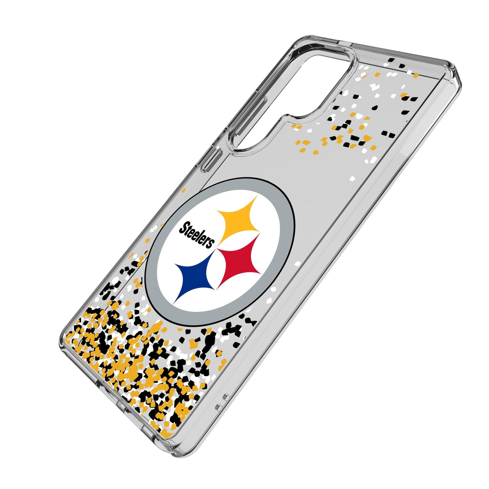Pittsburgh Steelers Confetti Clear Phone Case for Samsung Galaxy 2