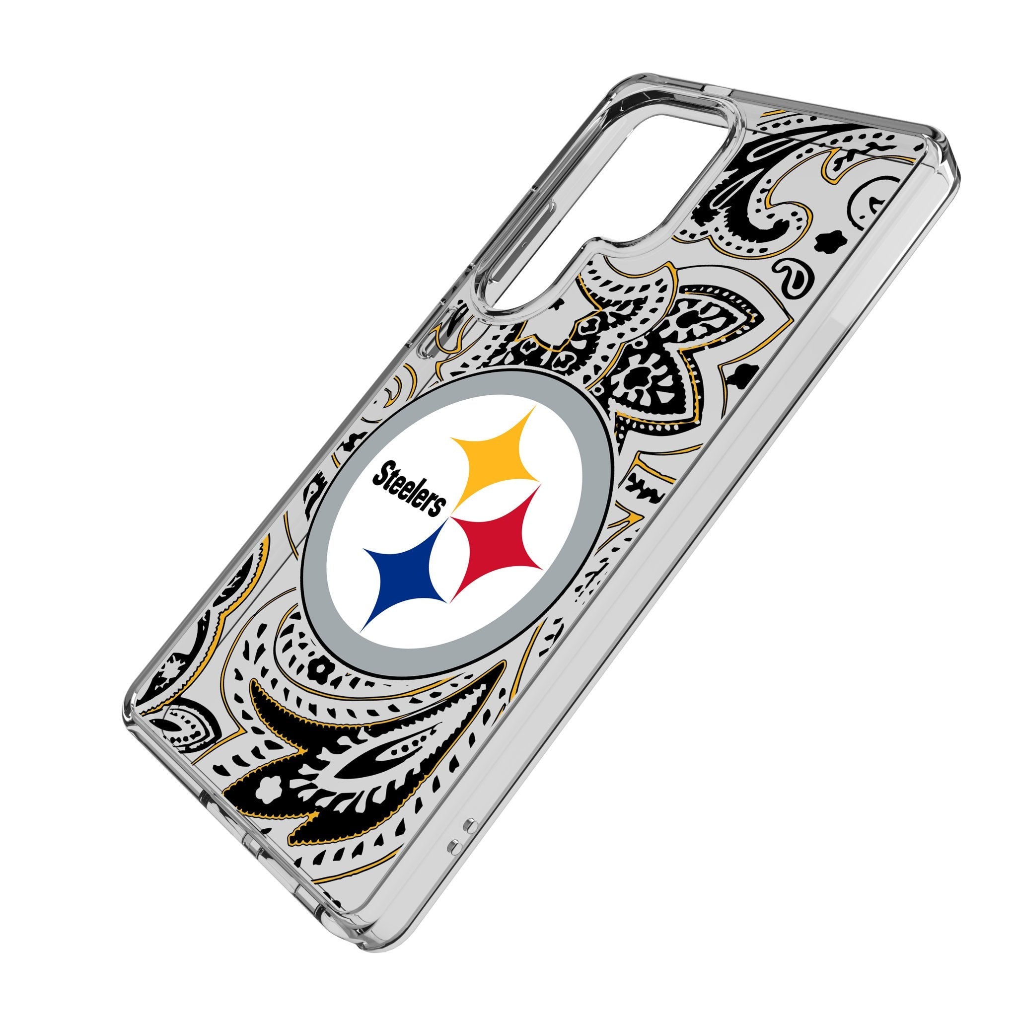 Pittsburgh Steelers Paisley Clear Phone Case for Samsung Galaxy 2