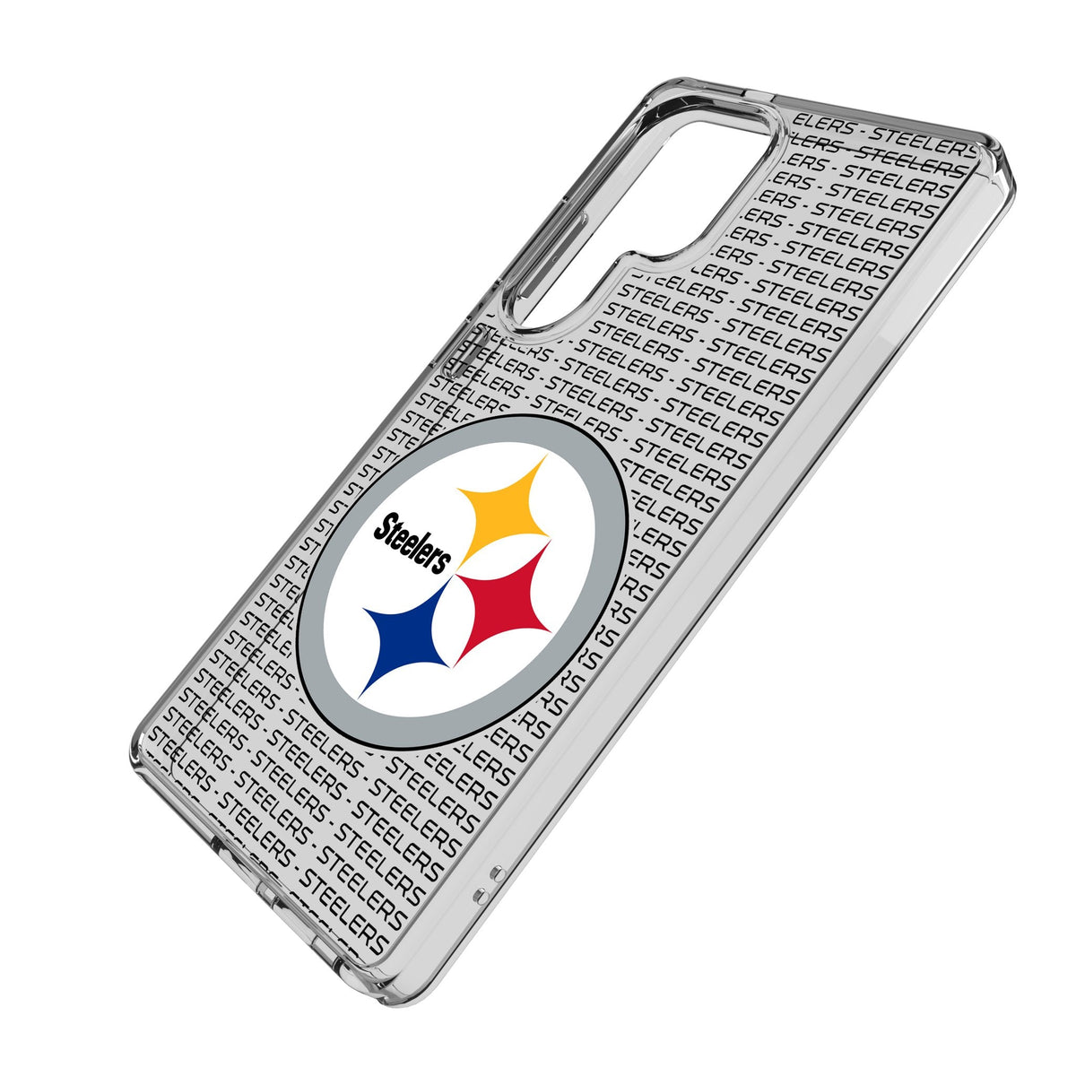 Pittsburgh Steelers Text Backdrop Clear Phone Case for Samsung Galaxy 2