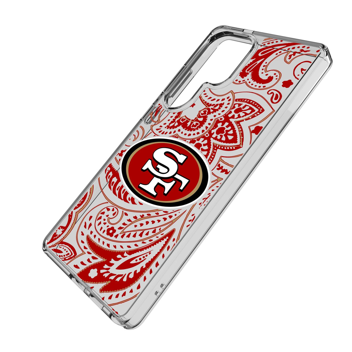 San Francisco 49ers Paisley Clear Phone Case for Samsung Galaxy