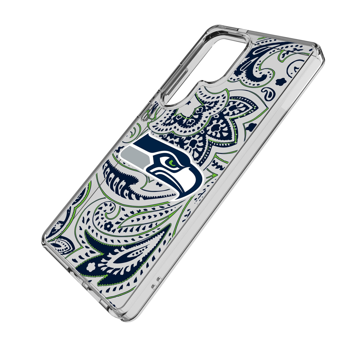 Seattle Seahawks Paisley Clear Phone Case for Samsung Galaxy 2