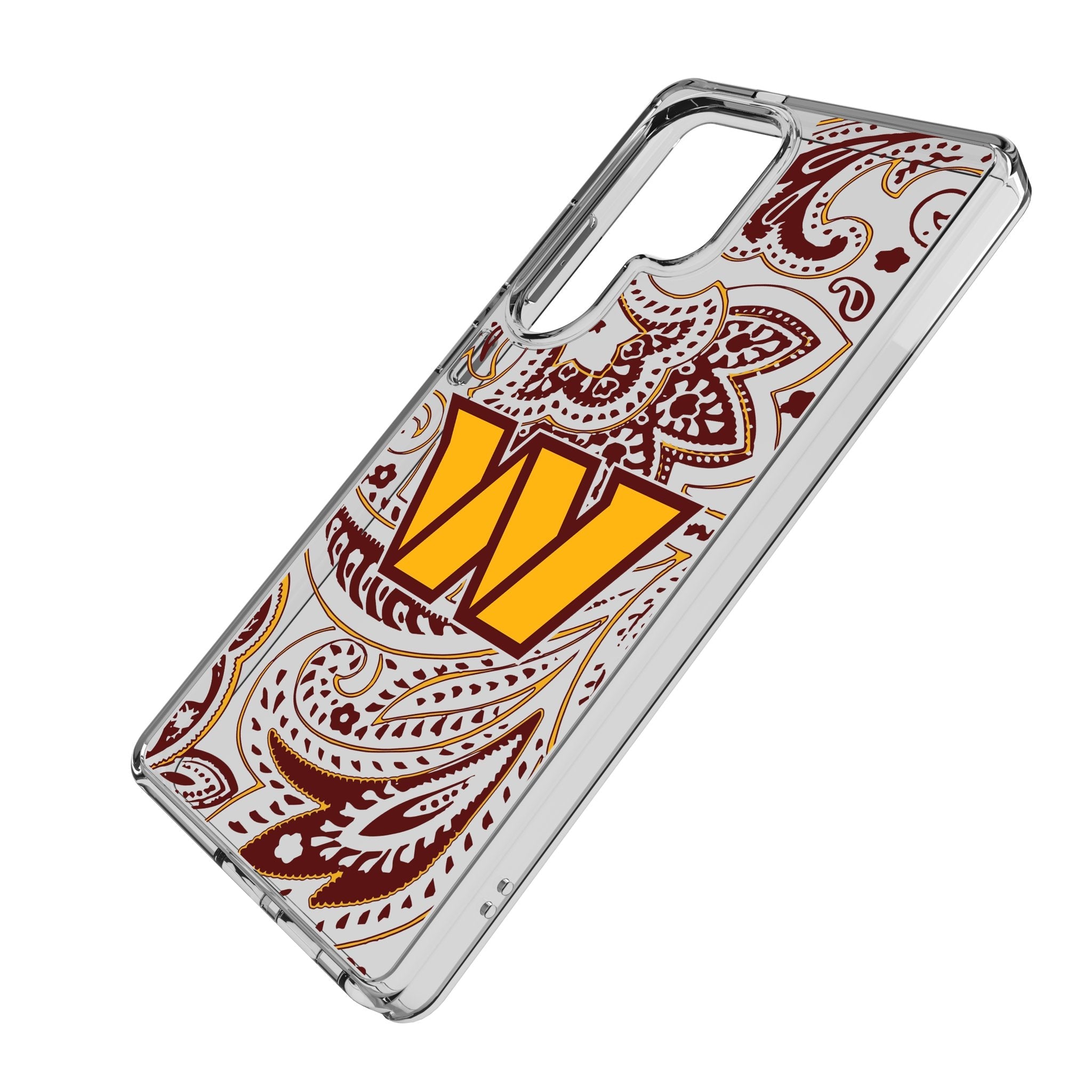 Washington Commanders Paisley Clear Phone Case for Samsung Galaxy 2