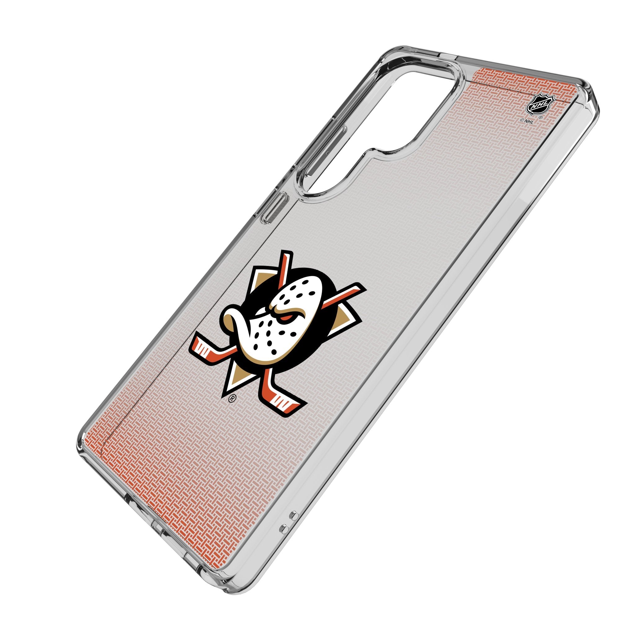 Anaheim Ducks Linen Clear Phone Case for Samsung Galaxy 2