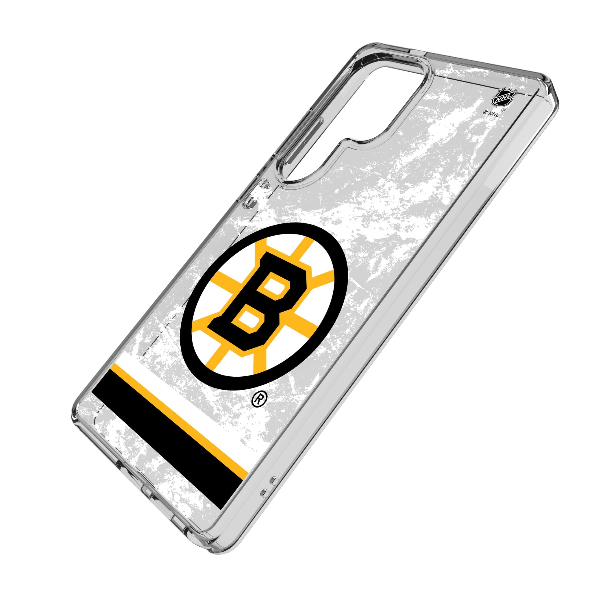 Boston Bruins Ice Stripe Clear Phone Case for Samsung Galaxy