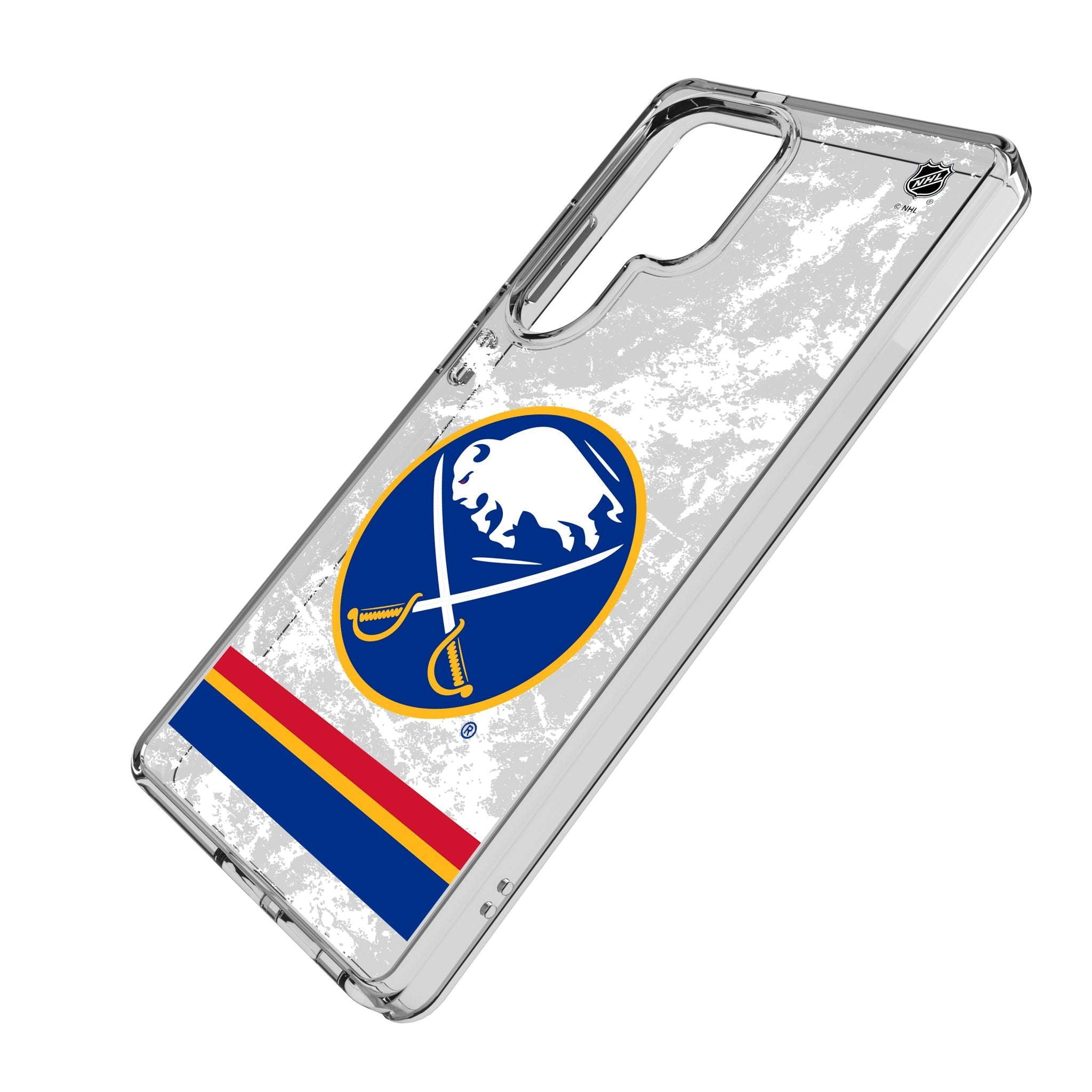 Buffalo Sabres Ice Stripe Clear Phone Case for Samsung Galaxy