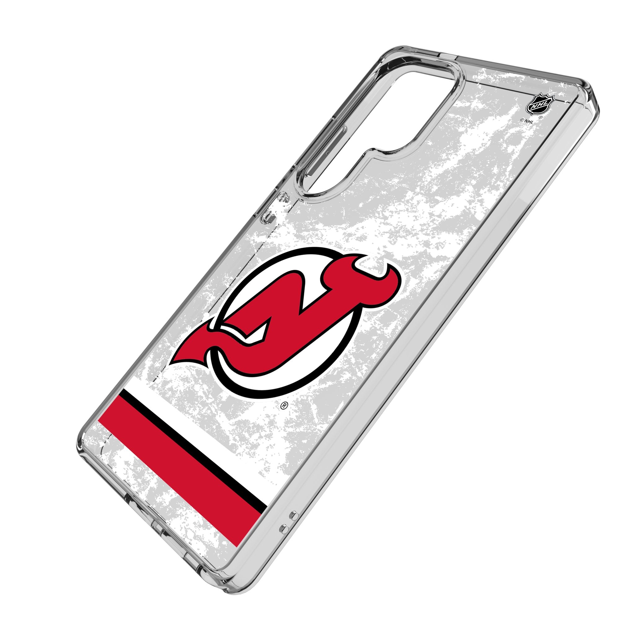 New Jersey Devils Ice Stripe Clear Phone Case for Samsung Galaxy