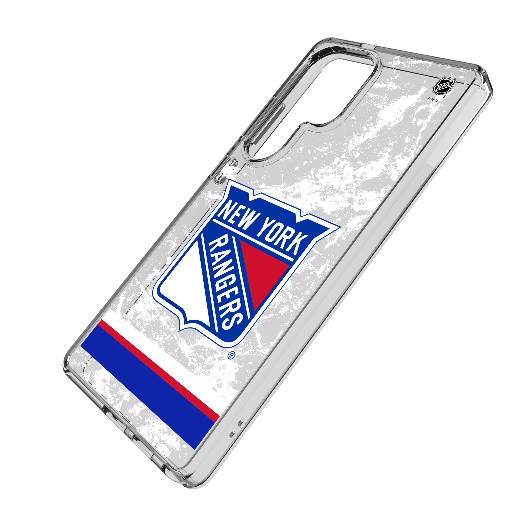 New York Rangers Ice Stripe Clear Phone Case for Samsung Galaxy