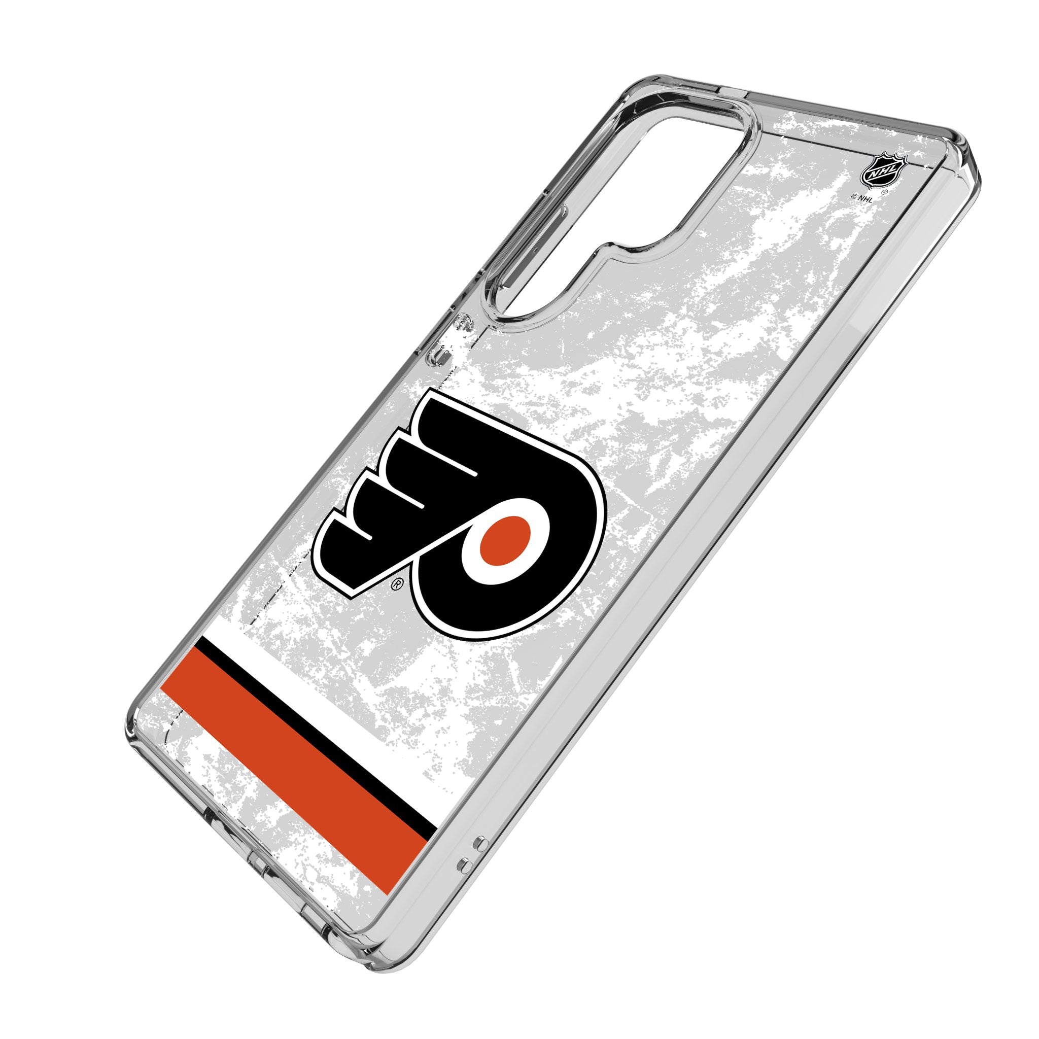 Philadelphia Flyers Ice Stripe Clear Phone Case for Samsung Galaxy