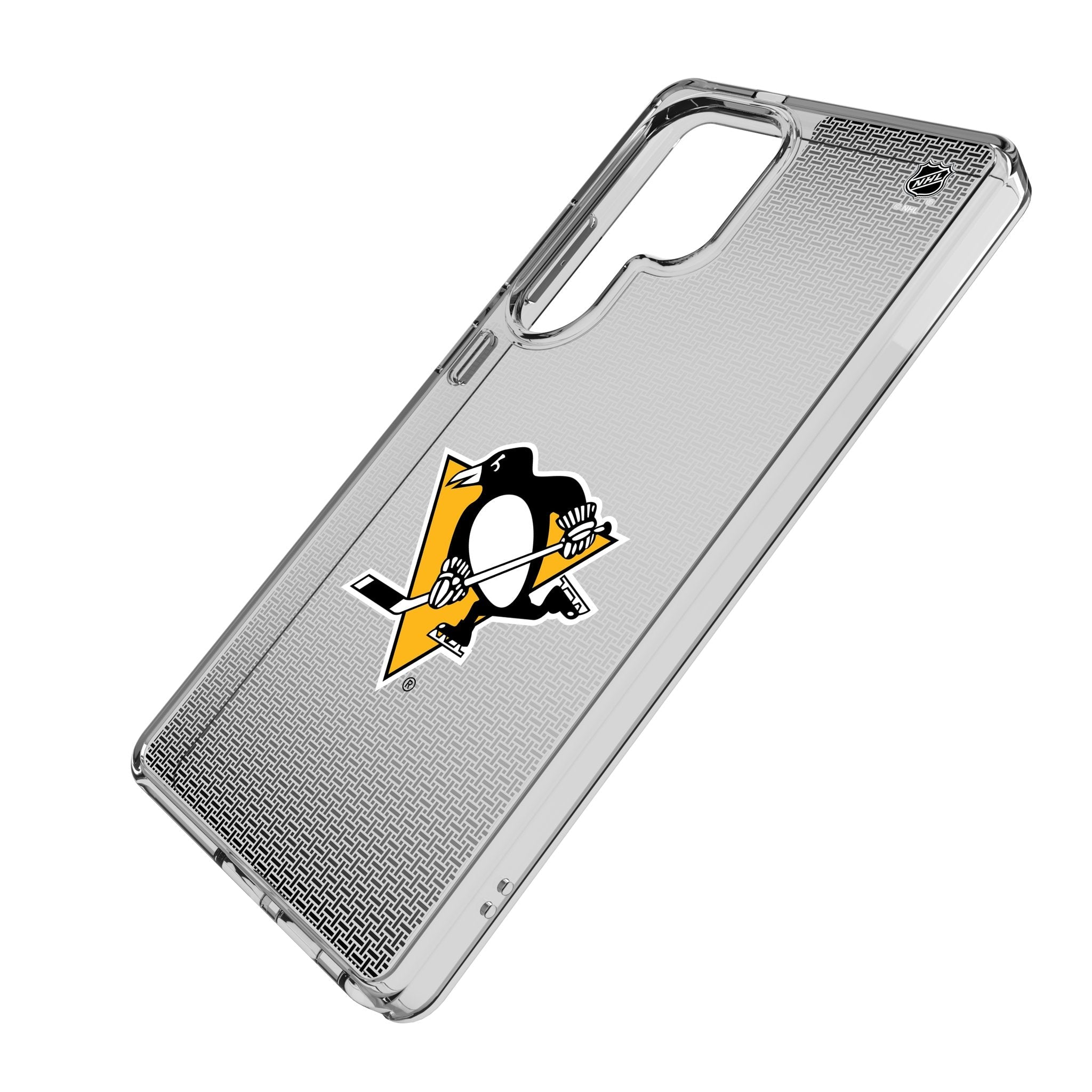 Pittsburgh Penguins Linen Clear Phone Case for Samsung Galaxy