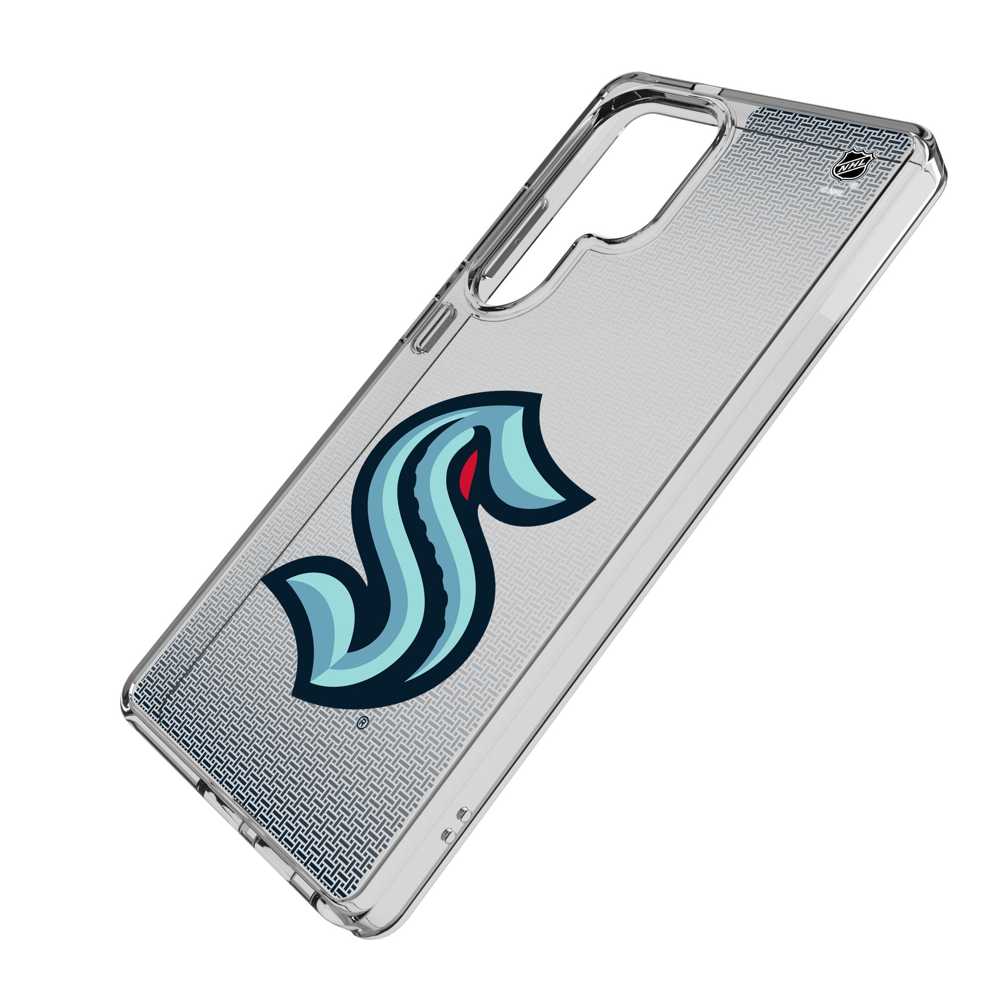 Seattle Kraken Linen Clear Phone Case for Samsung Galaxy