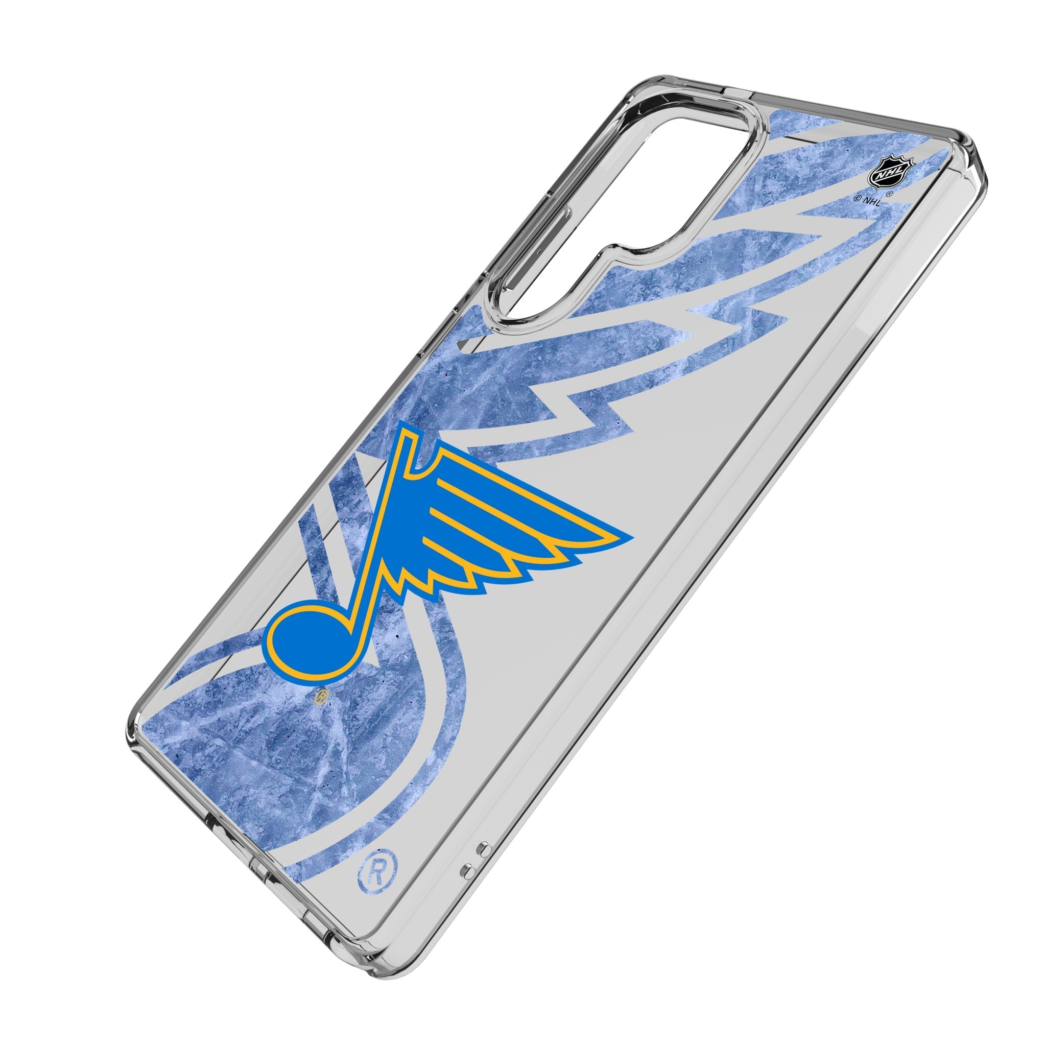 St. Louis Blues Ice Tilt Clear Phone Case for Samsung Galaxy
