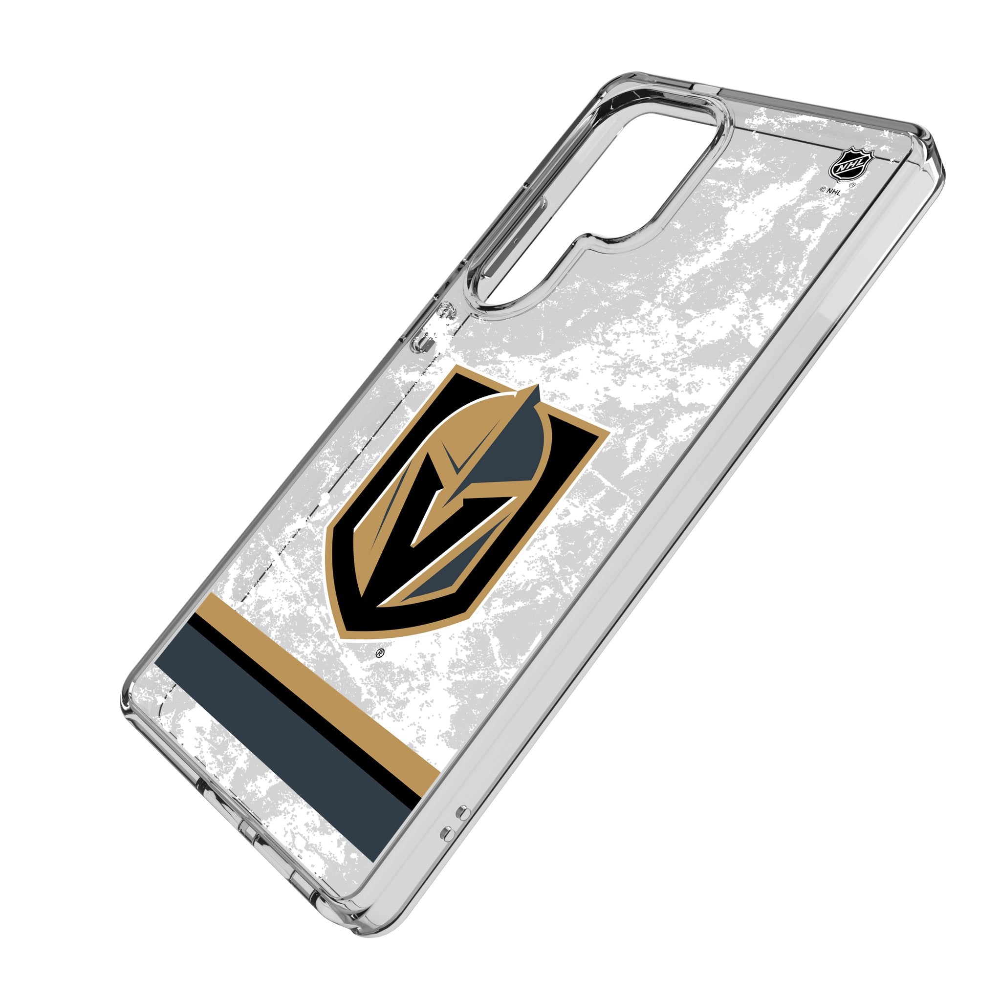 Vegas Golden Knights Ice Stripe Clear Phone Case for Samsung Galaxy