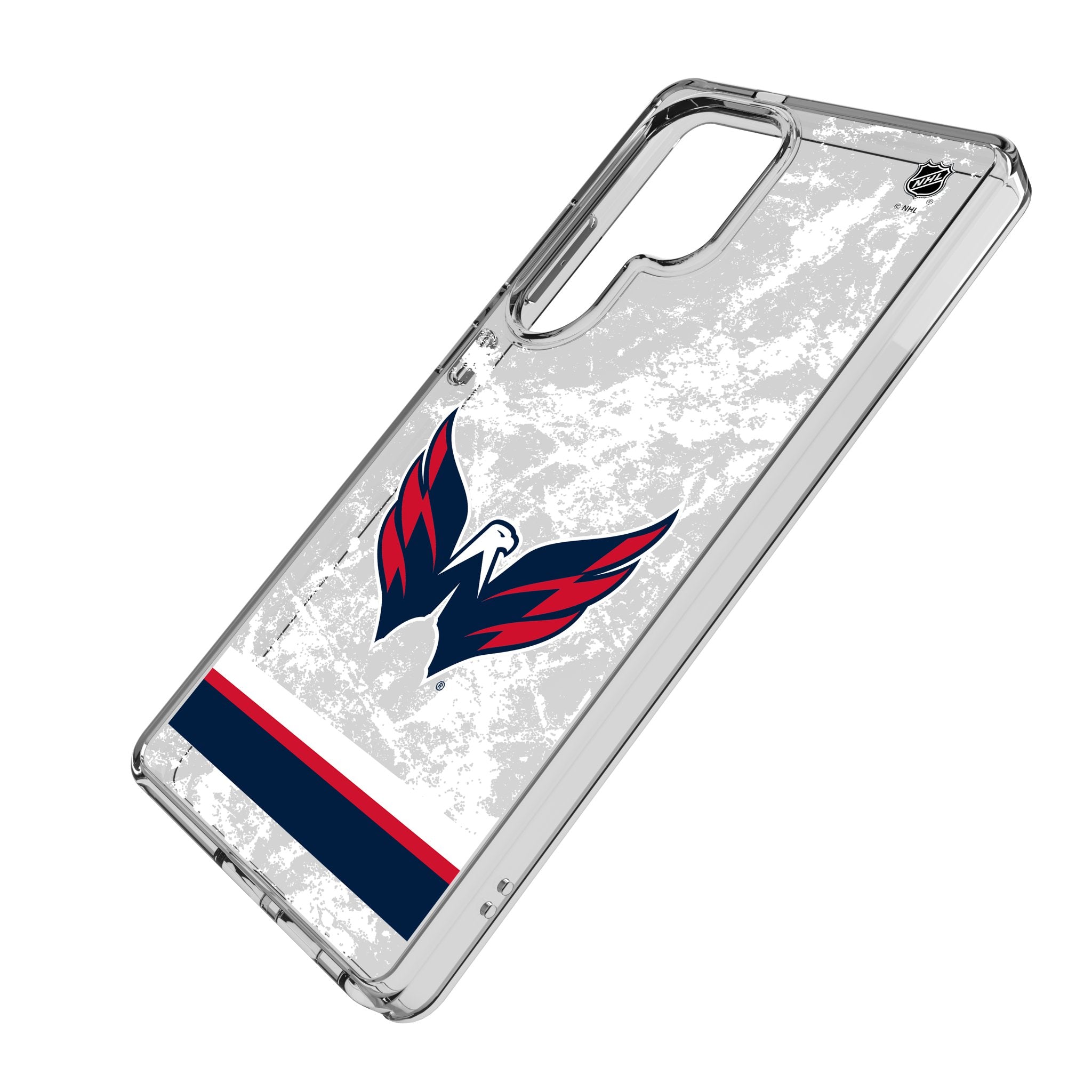 Washington Capitals Ice Stripe Clear Phone Case for Samsung Galaxy