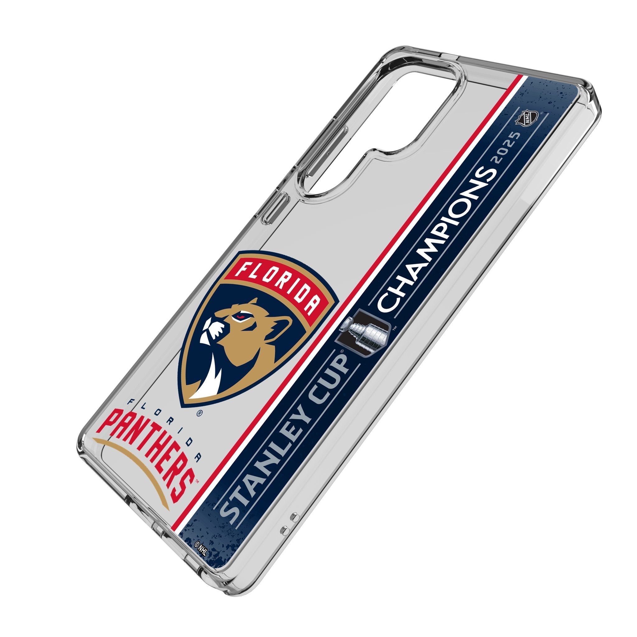 Florida Panthers 2025 Stanley Cup Clear Phone Case for Samsung Galaxy