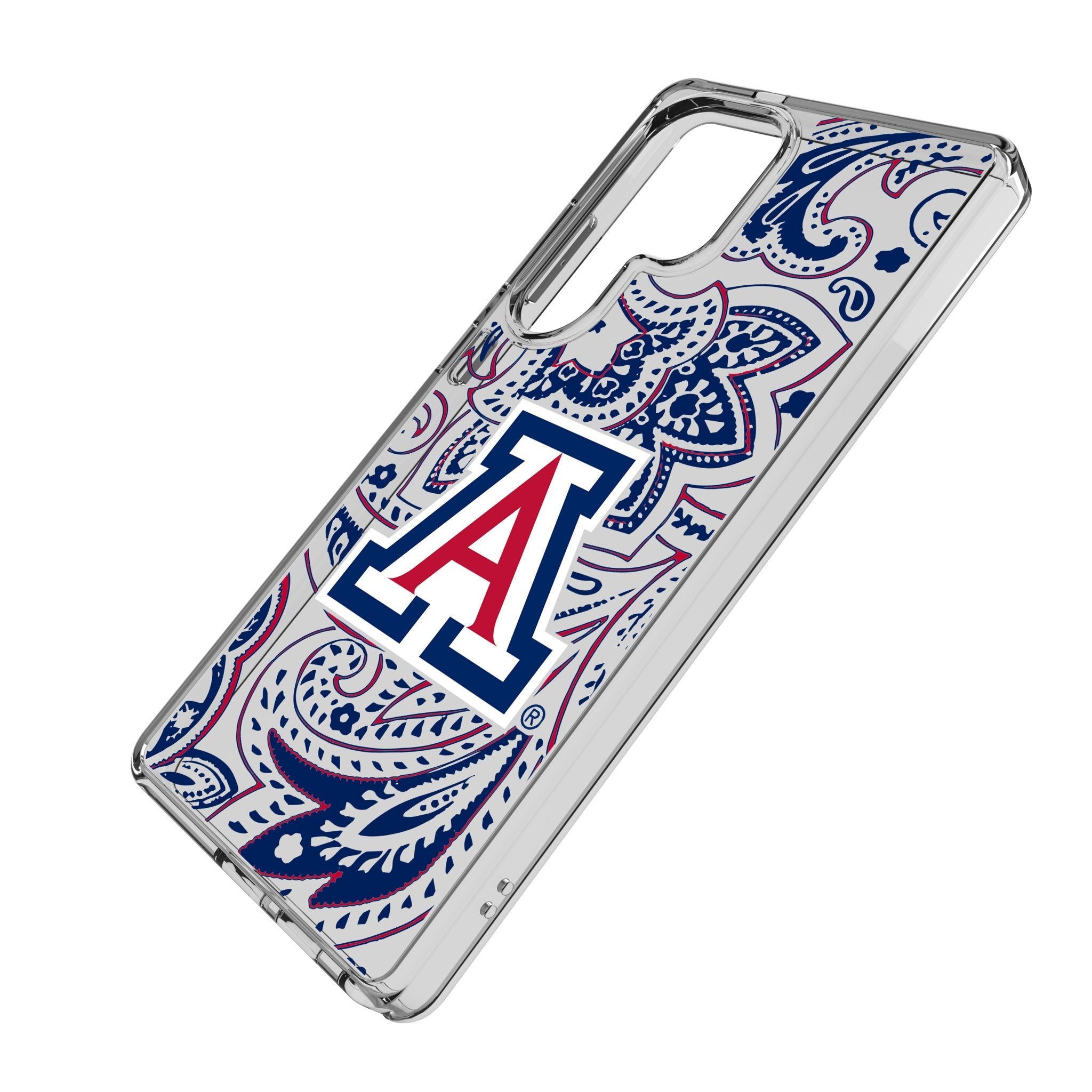 University of Arizona Wildcats Paisley Clear Phone Case for Samsung Galaxy