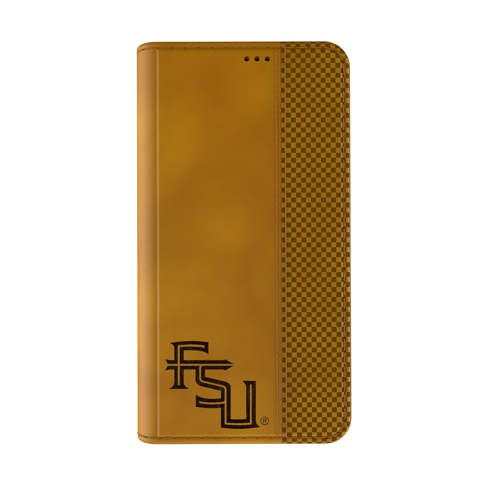 Florida State University Seminoles Athletic Wordmark Burn Folio Phone Case for Apple iPhone