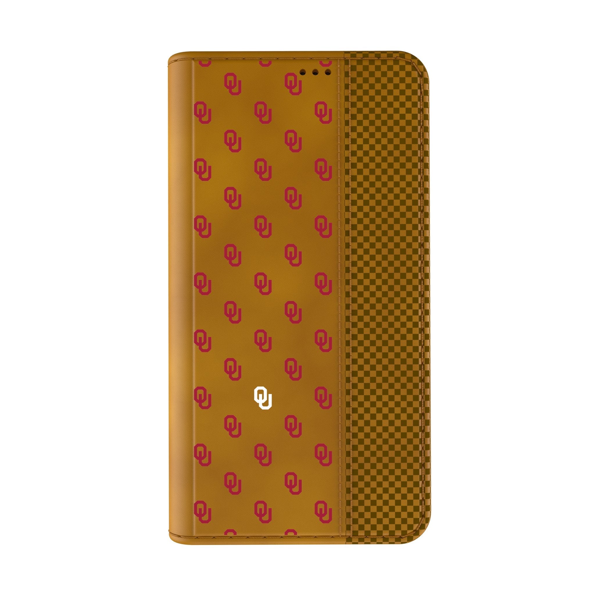University of Oklahoma Sooners Fashion Pattern Folio Phone Case for Apple iPhone 2