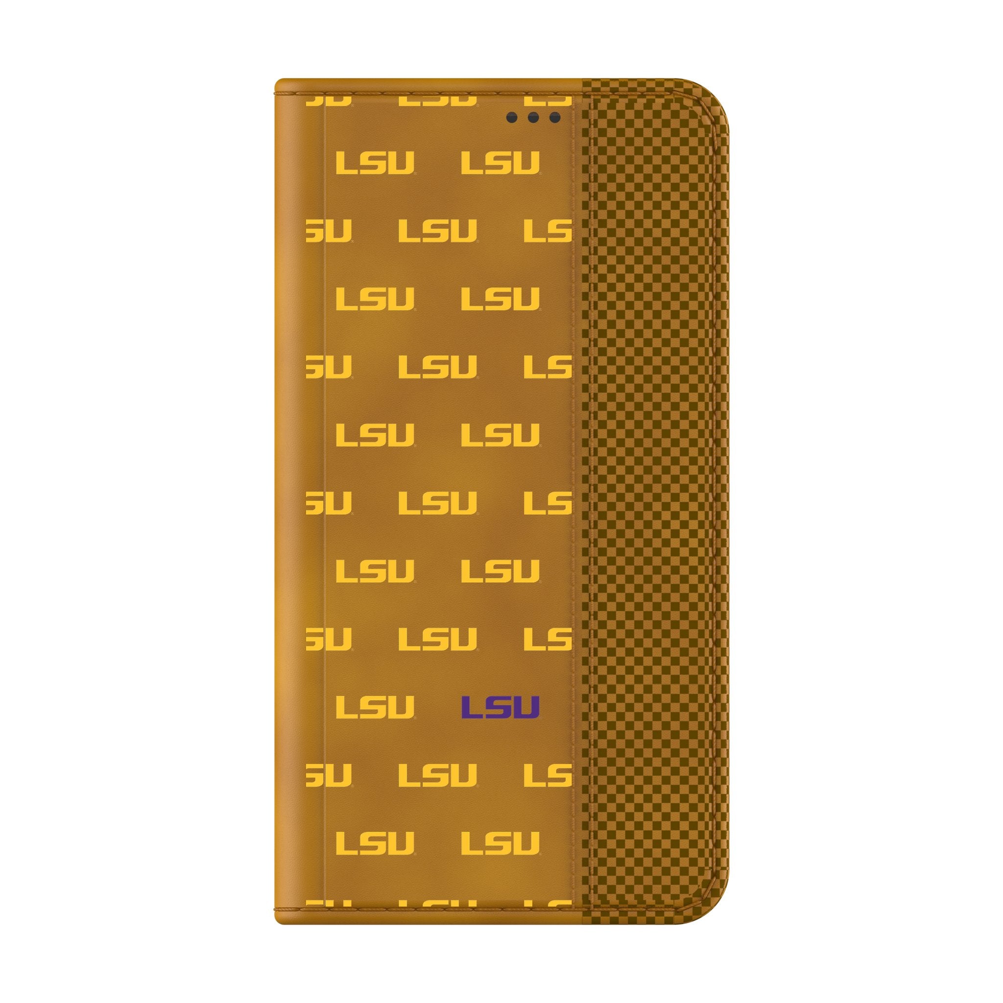 Louisiana State University Tigers Fashion Pattern Folio Phone Case for Samsung Galaxy