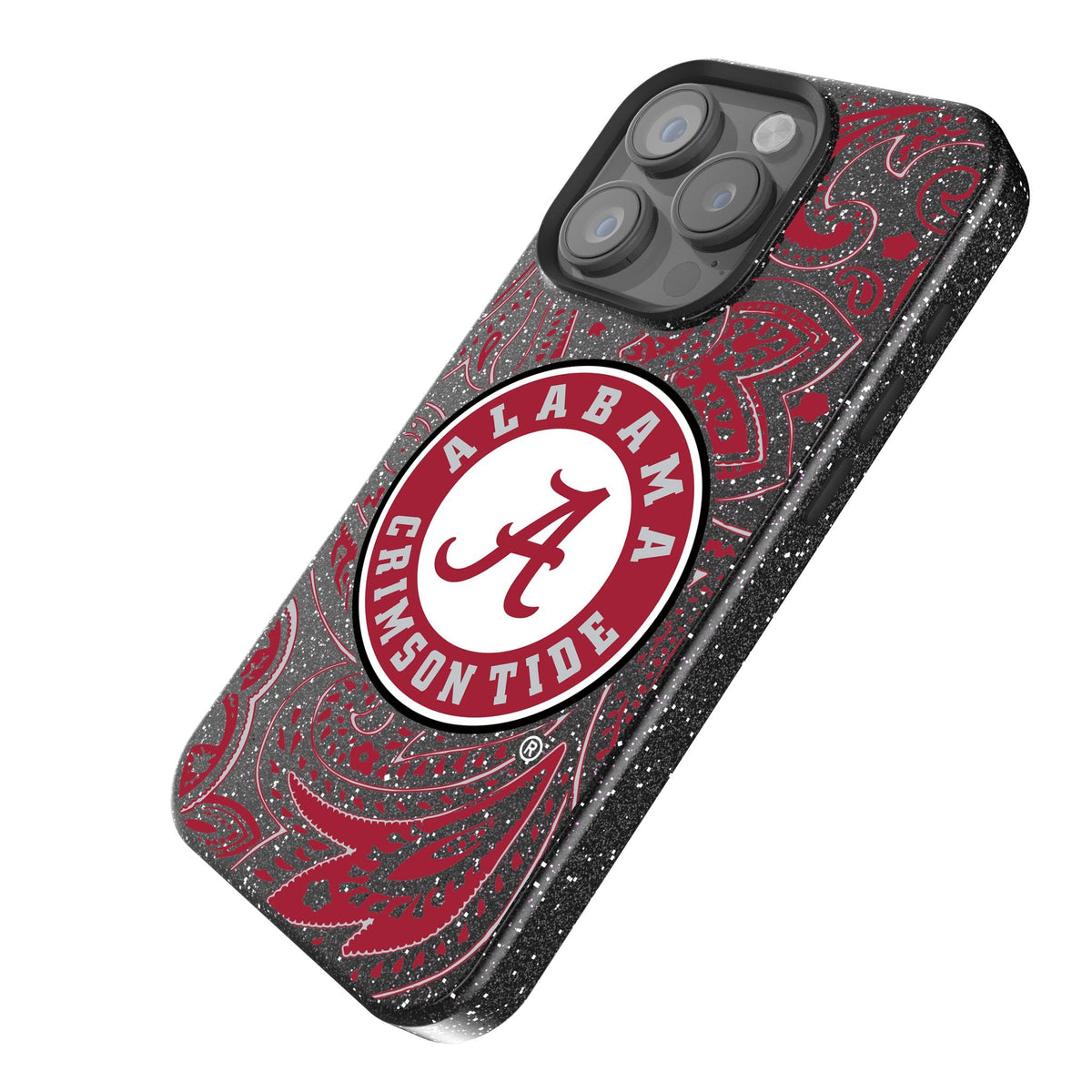 University of Alabama Crimson Tide Paisley Bling Phone Case 2