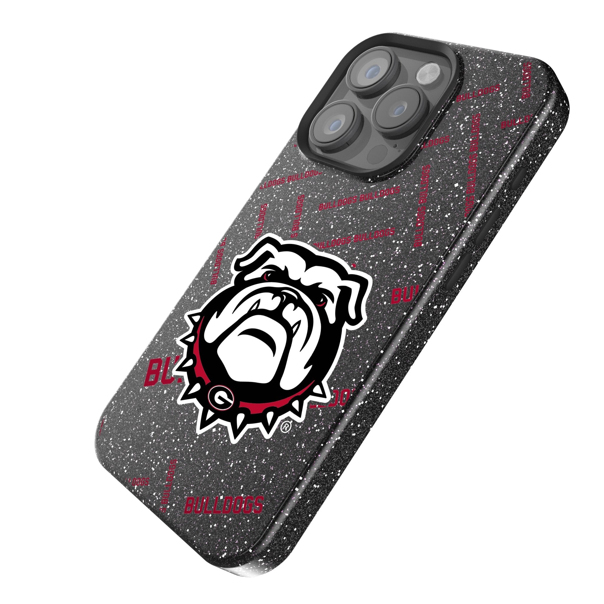 University of Georgia Bulldogs Uga Quadtile Bling Phone Case for Apple iPhone