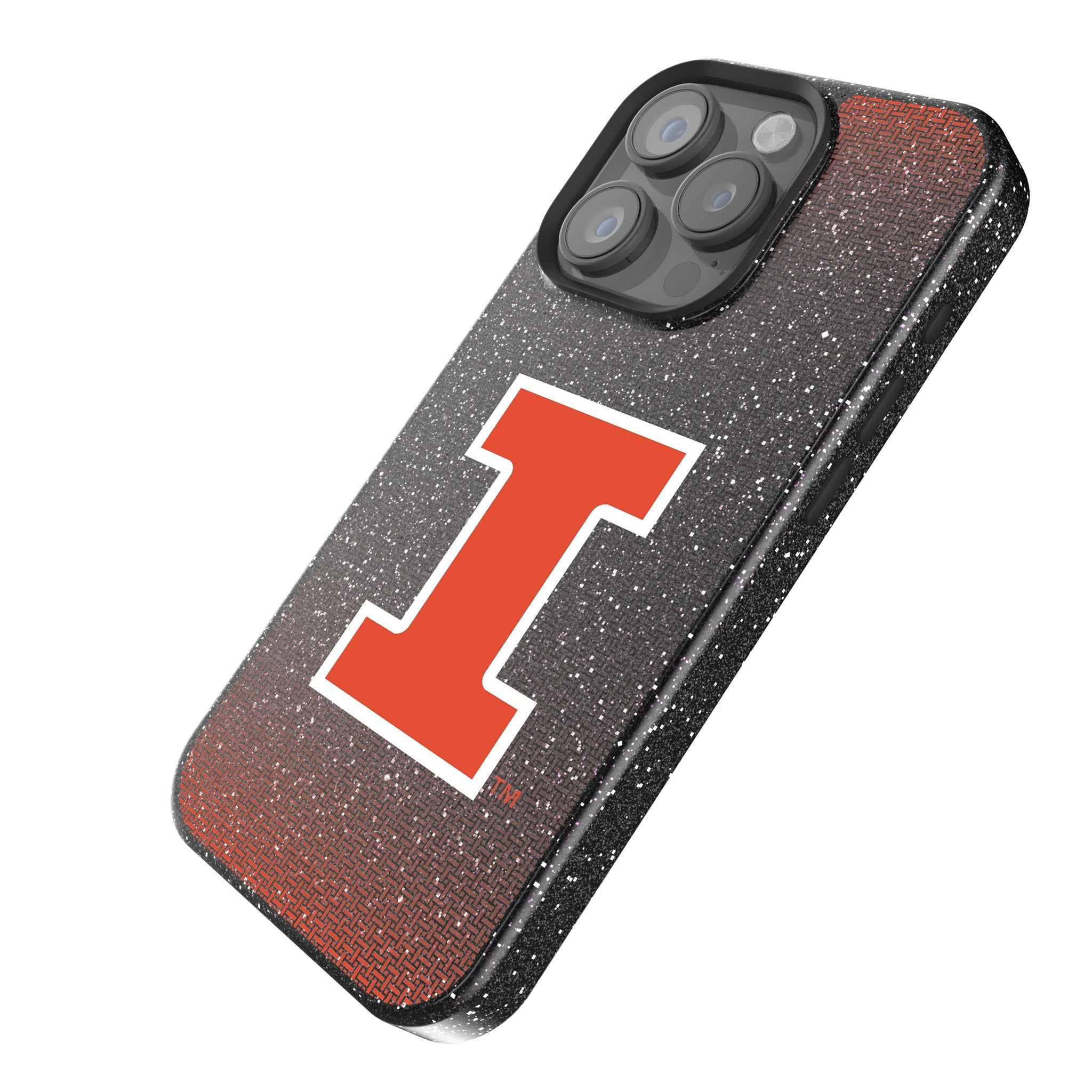 University of Illinois Fighting Illini Linen Bling Phone Case for Apple iPhone 2