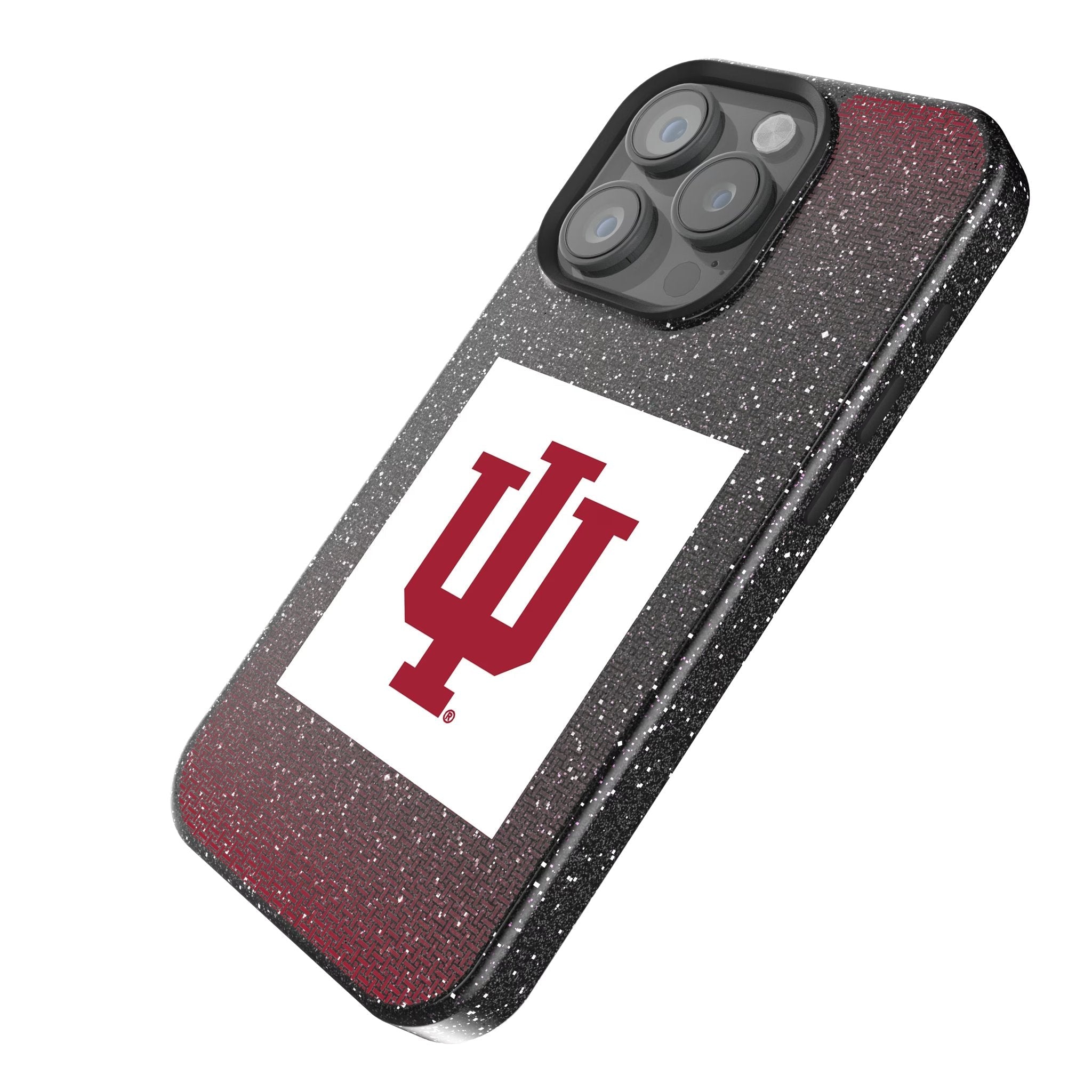 Indiana University Hoosiers Linen Bling Phone Case for Apple iPhone