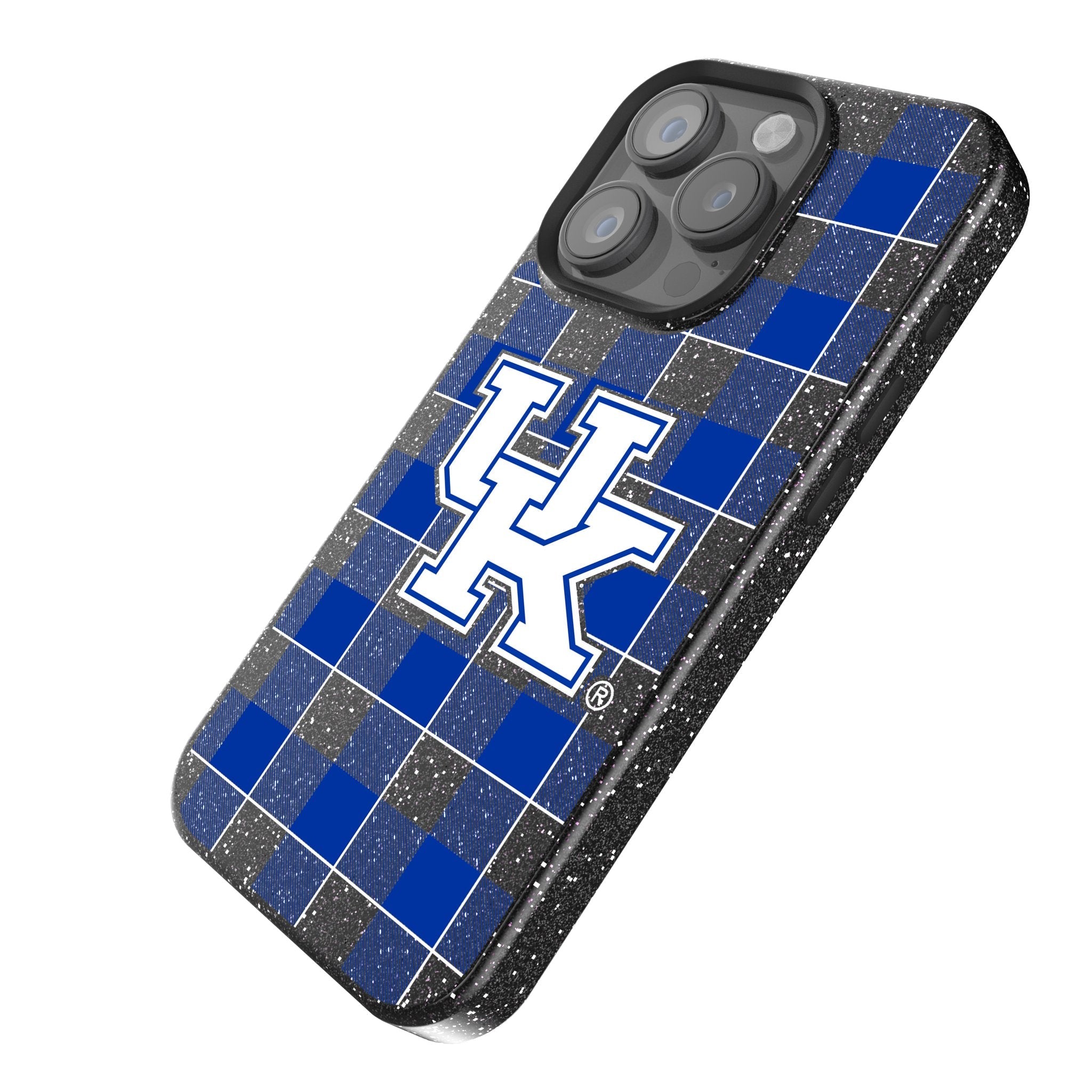 University of Kentucky Wildcats Plaid Bling Phone Case