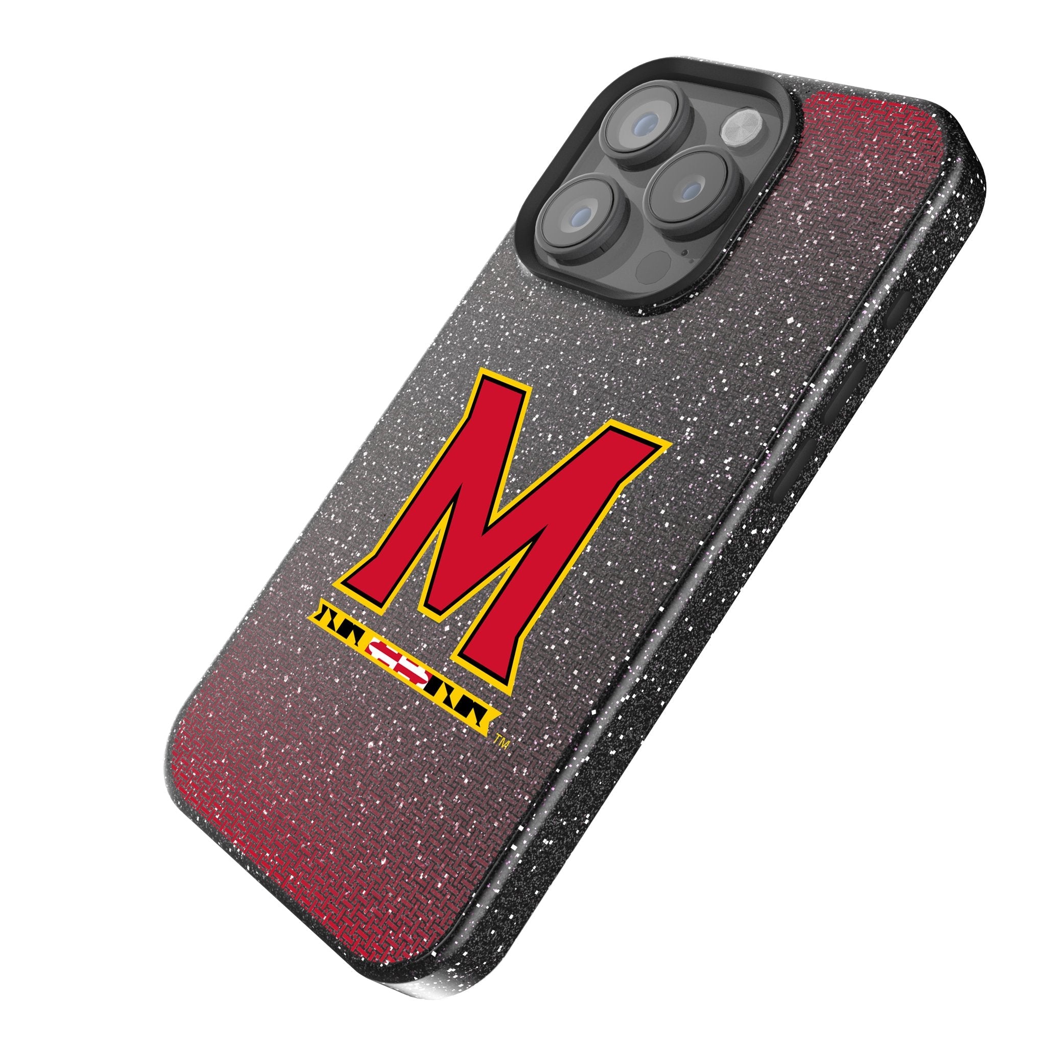 University of Maryland Terrapins Linen Bling Phone Case for Apple iPhone 2
