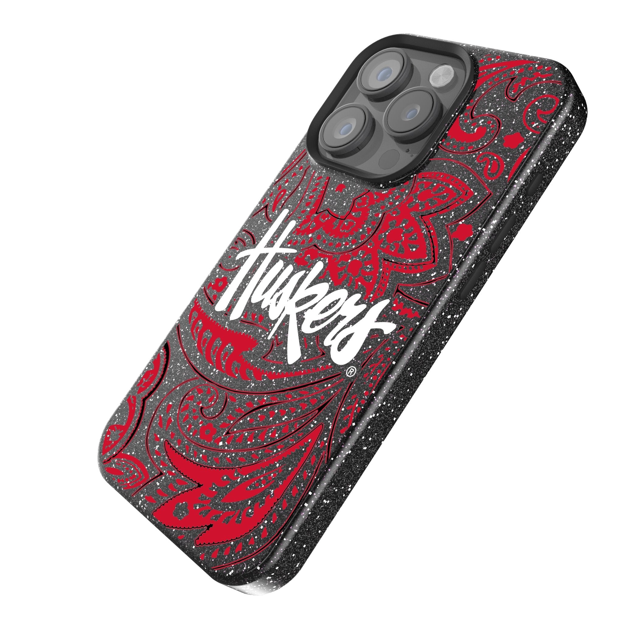 University of Nebraska Huskers Paisley Bling Phone Case 2