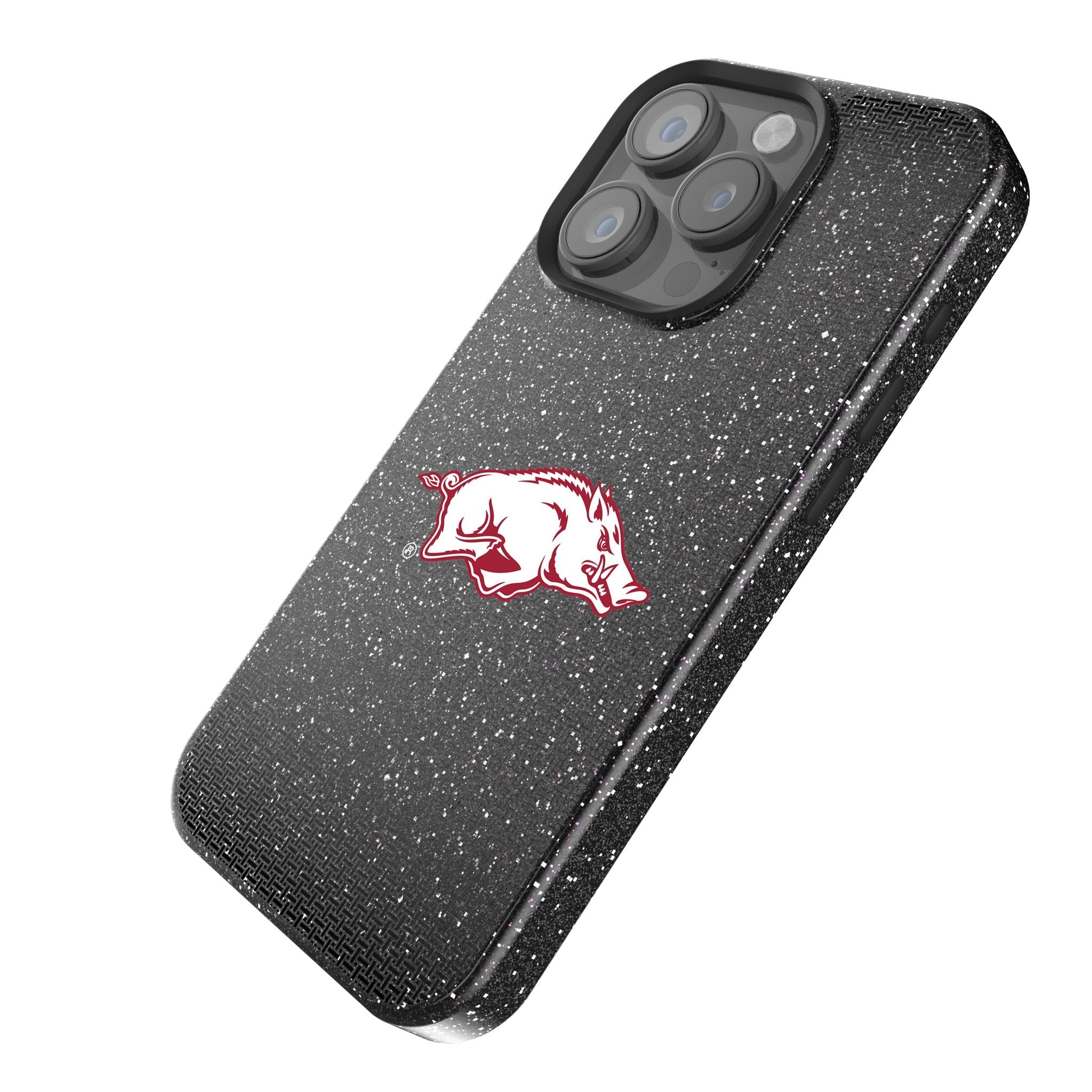 University of Arkansas Fayetteville Razorbacks Linen Bling Phone Case for Apple iPhone