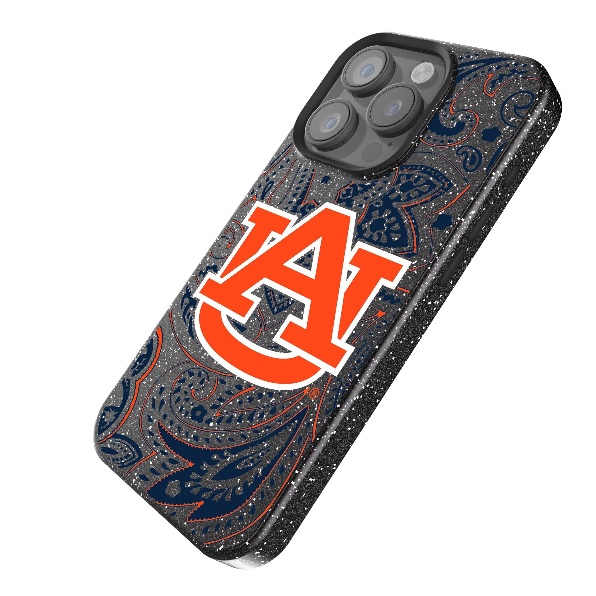 University of Auburn Tigers Paisley Bling Phone Case