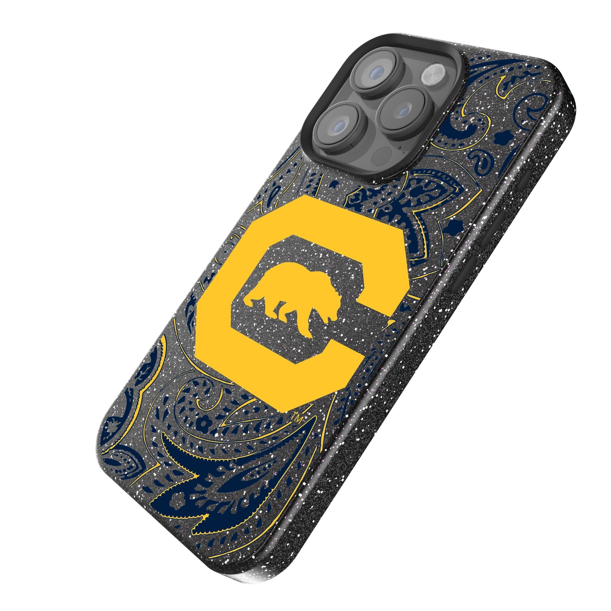 University of California Berkeley Golden Bears Paisley Bling Phone Case