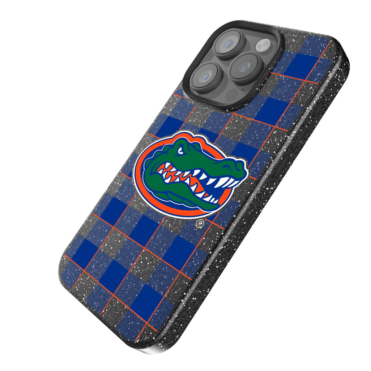University of Florida Gators Plaid Bling Phone Case 2