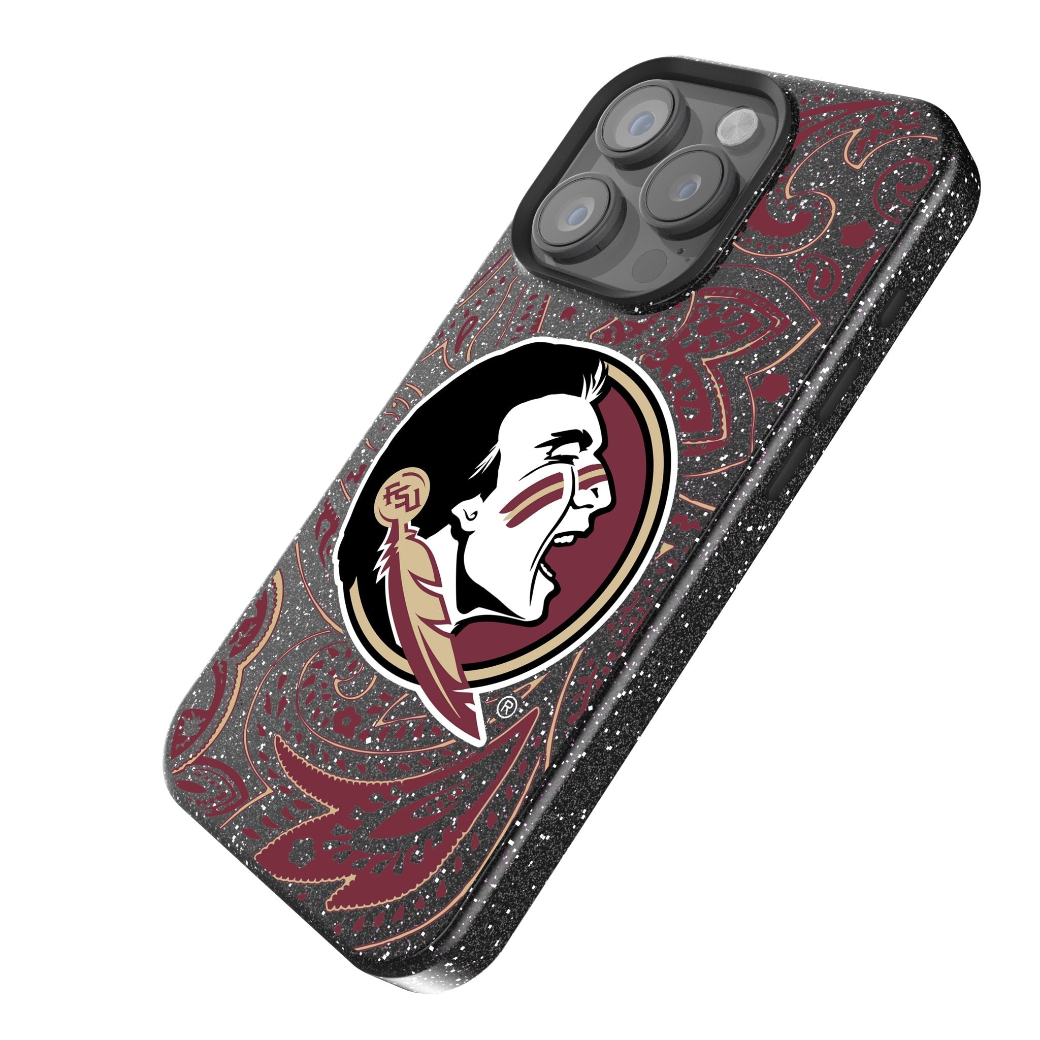 Florida State University Seminoles Paisley Bling Phone Case 2