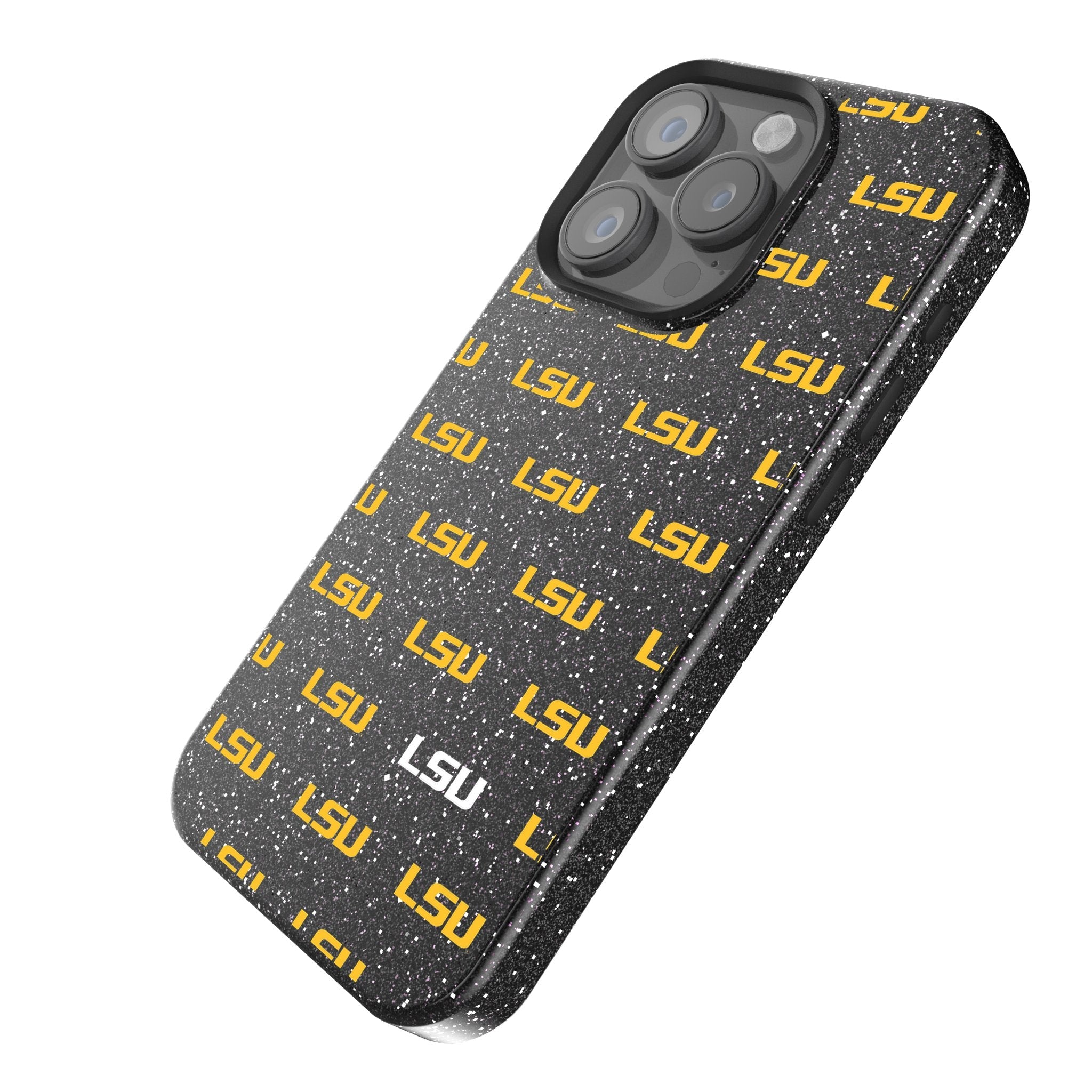Louisiana State University Tigers Fashion Pattern Bling Phone Case for Apple iPhone
