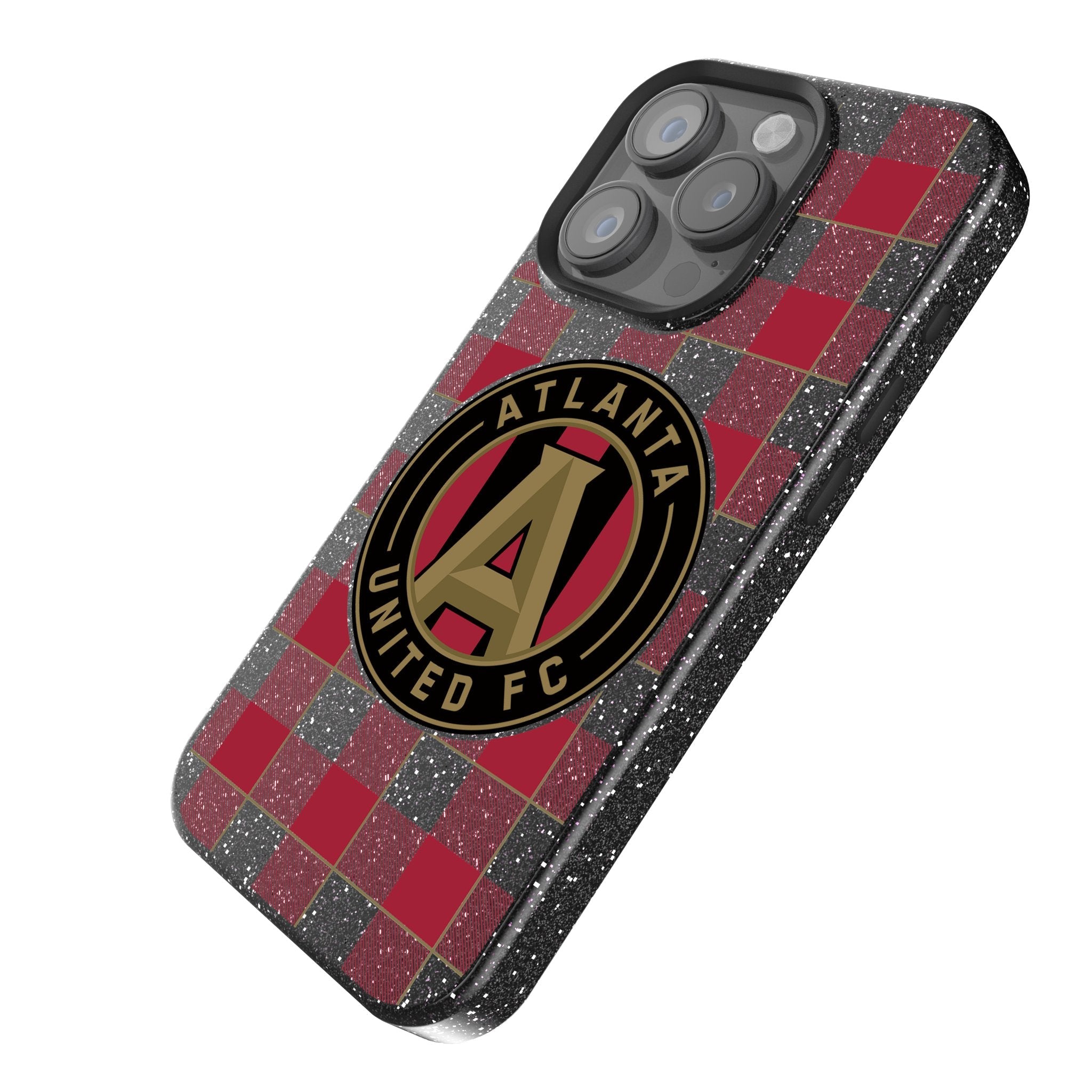 Atlanta United FC  Plaid Bling Phone Case 2