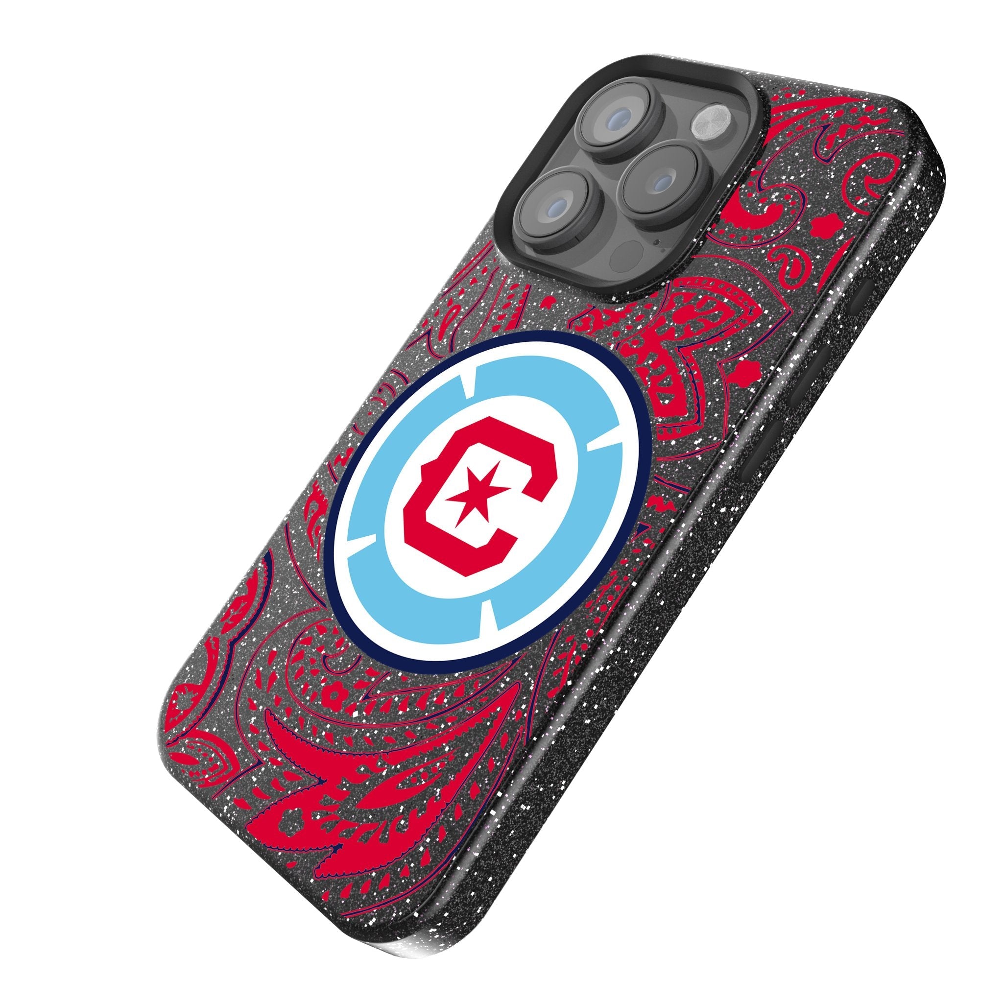 Chicago Fire  Paisley Bling Phone Case