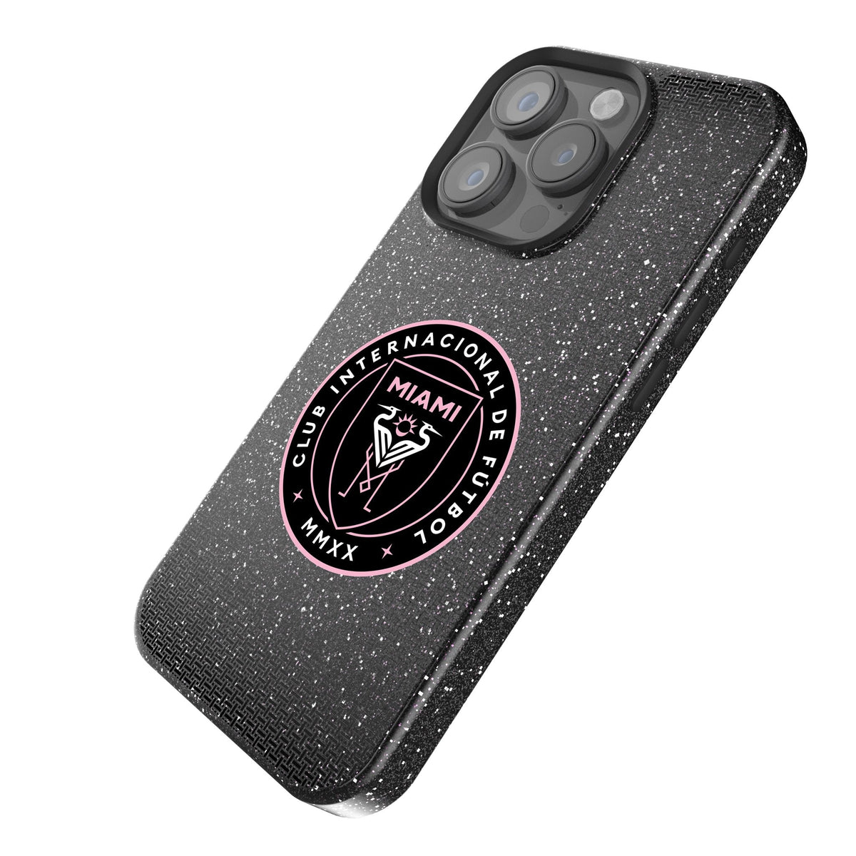 Inter Miami CF Linen Bling Phone Case for Apple iPhone 2