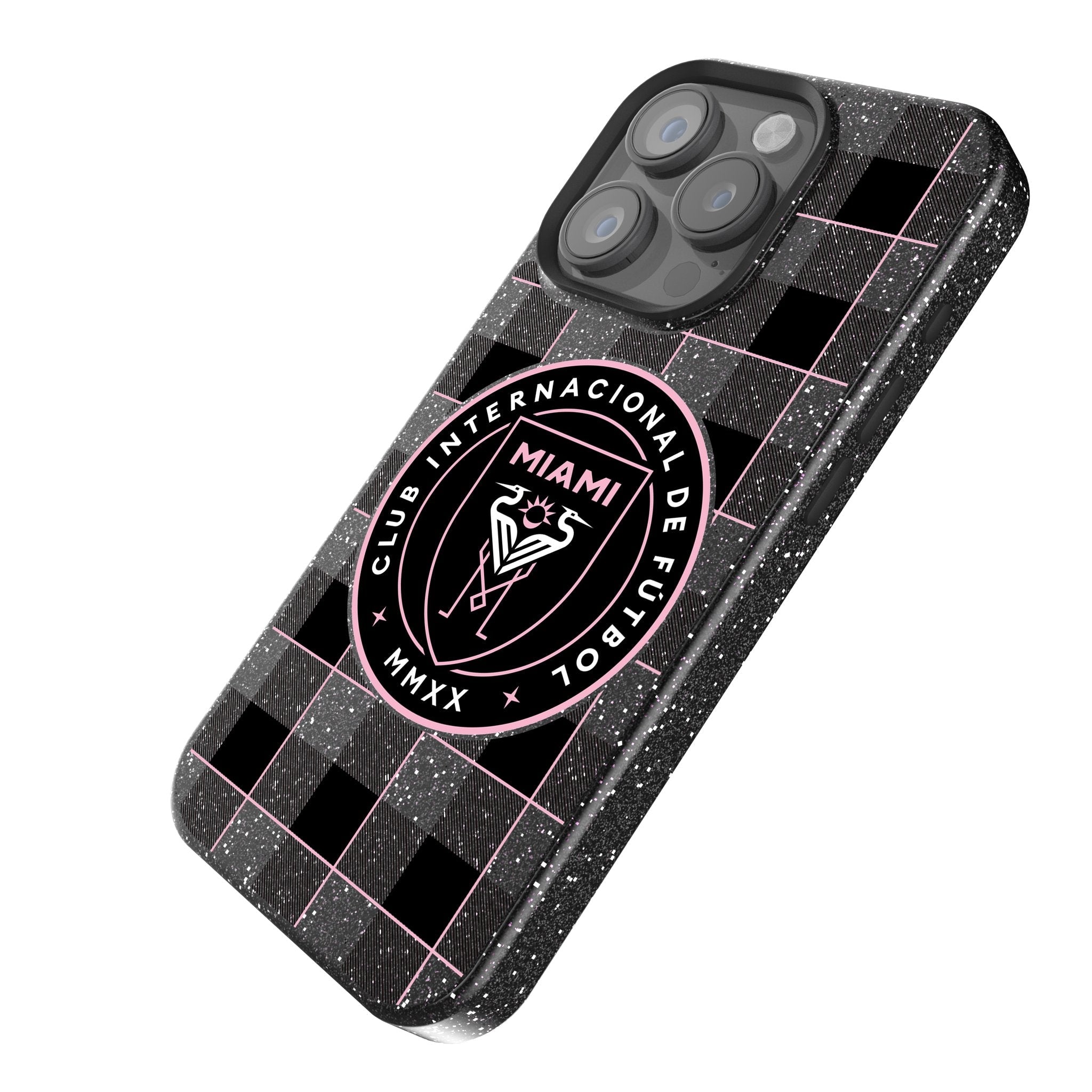 Inter Miami CF  Plaid Bling Phone Case 2