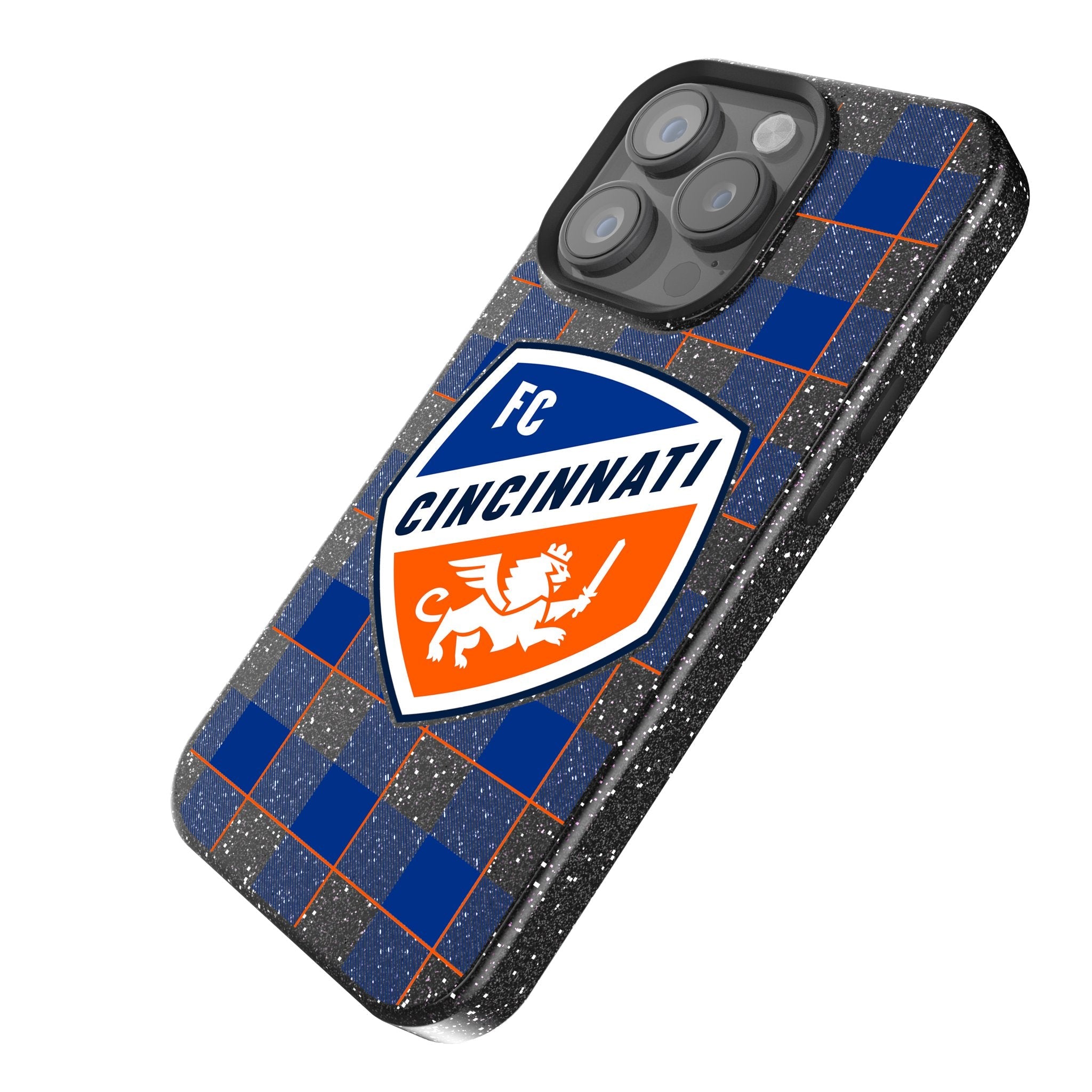 FC Cincinnati  Plaid Bling Phone Case
