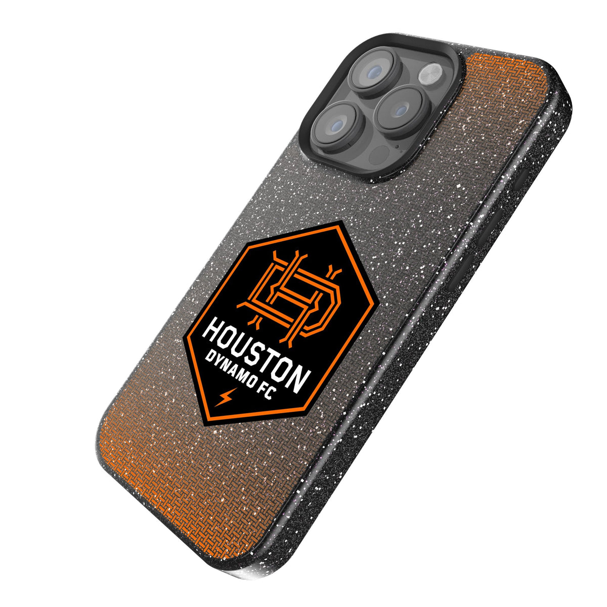 Houston Dynamo Linen Bling Phone Case for Apple iPhone