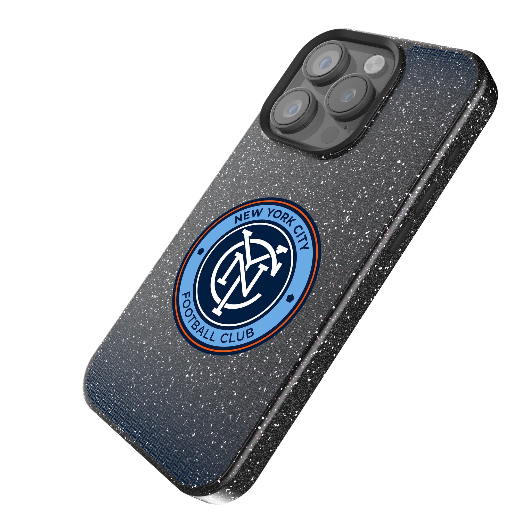 New York City FC Linen Bling Phone Case for Apple iPhone 2