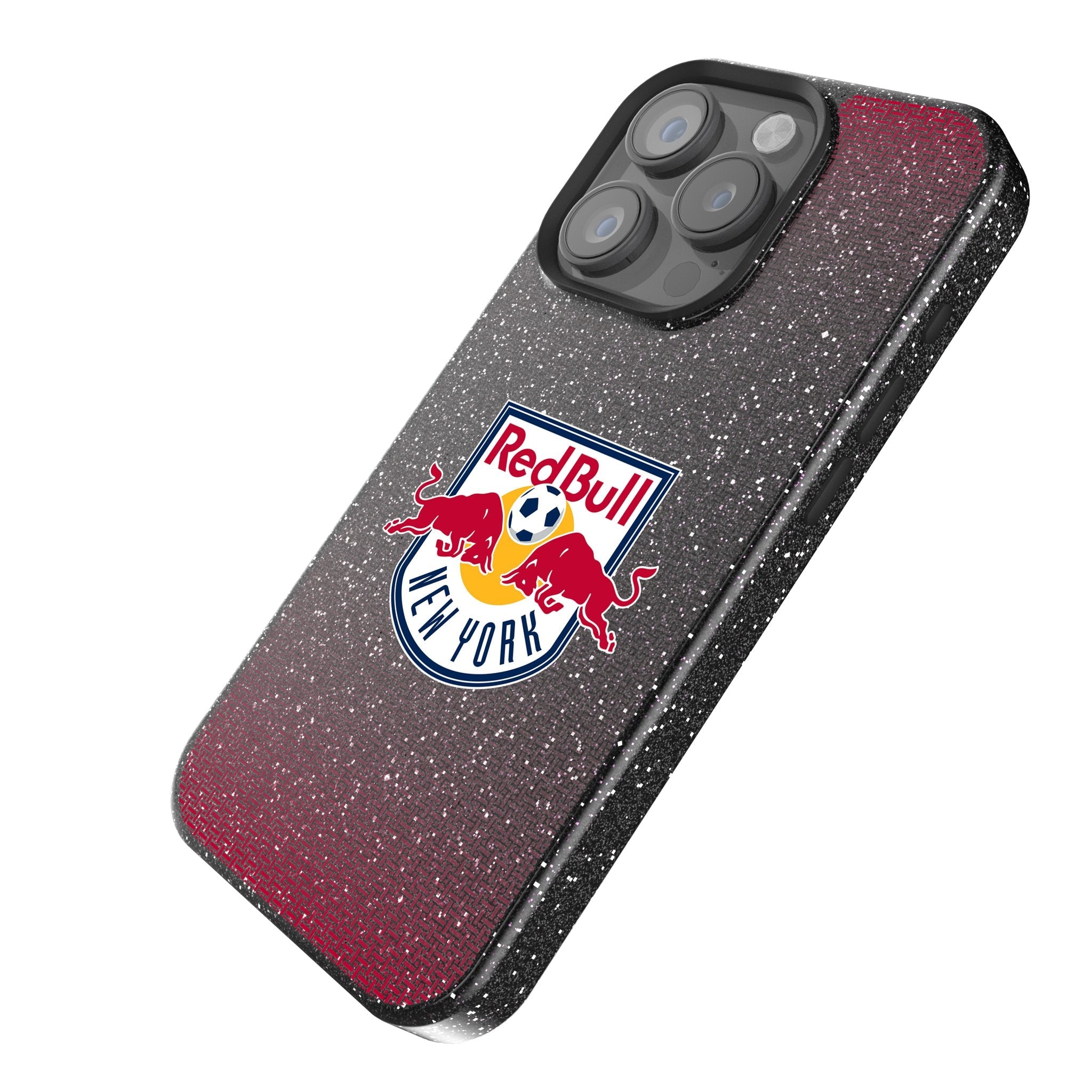 New York Red Bulls Linen Bling Phone Case for Apple iPhone