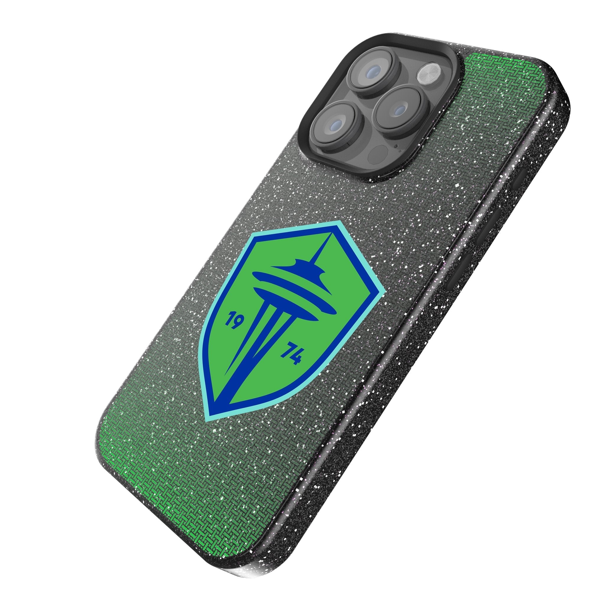 Seattle Sounders FC Linen Bling Phone Case for Apple iPhone 2